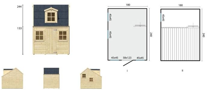 maisonnette de jardin en bois ALICE