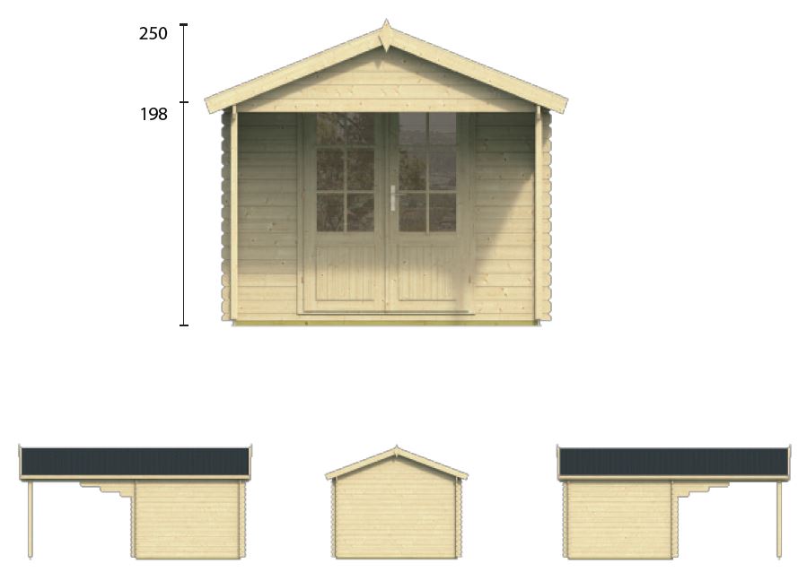 abri de jardin en bois GEORG de Jardin et Chalet