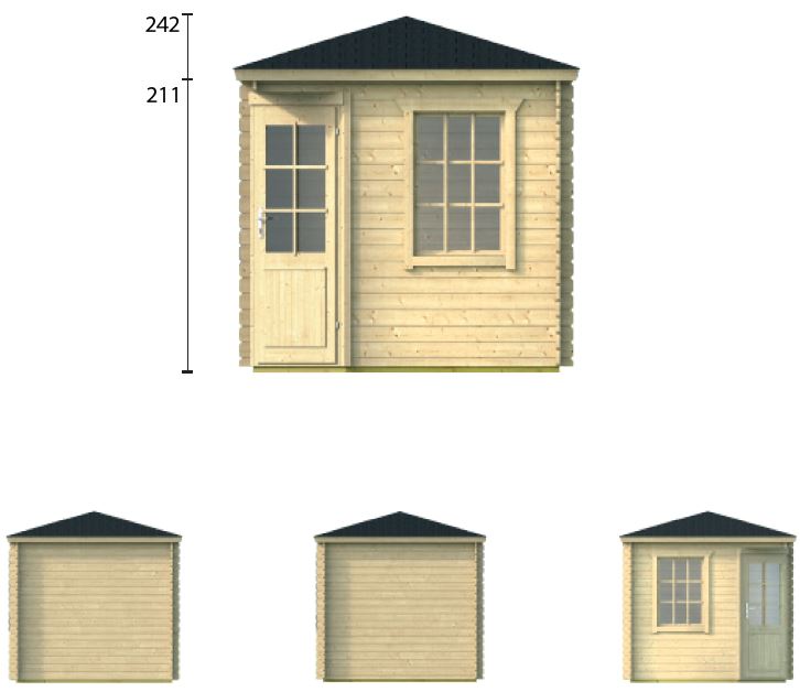 Petit abri de jardin en bois JOS