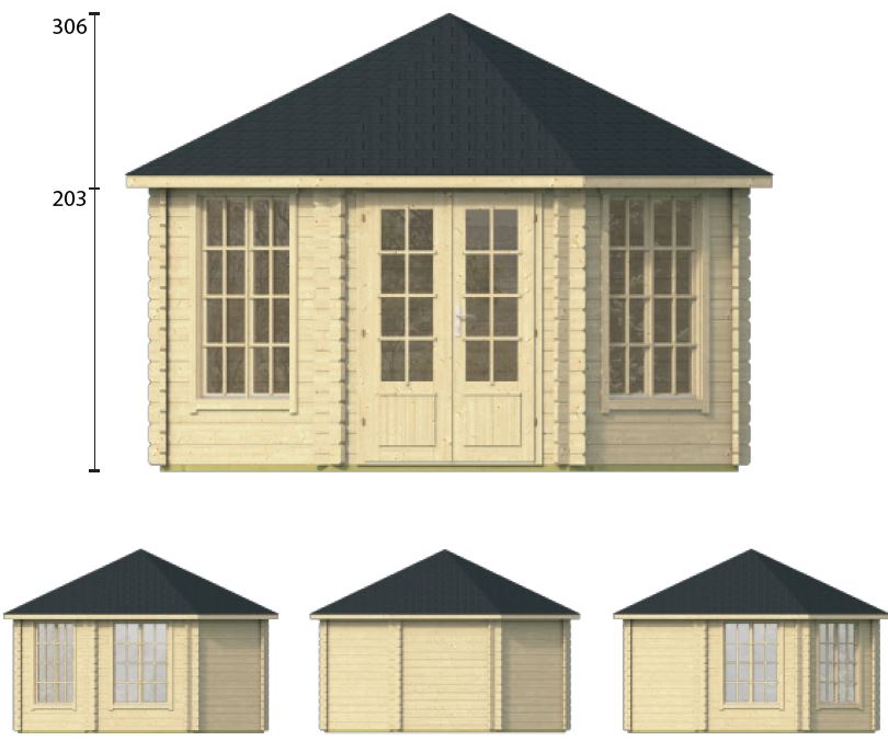 Abri de jardin contemporain LYNN de Jardin et Chalet