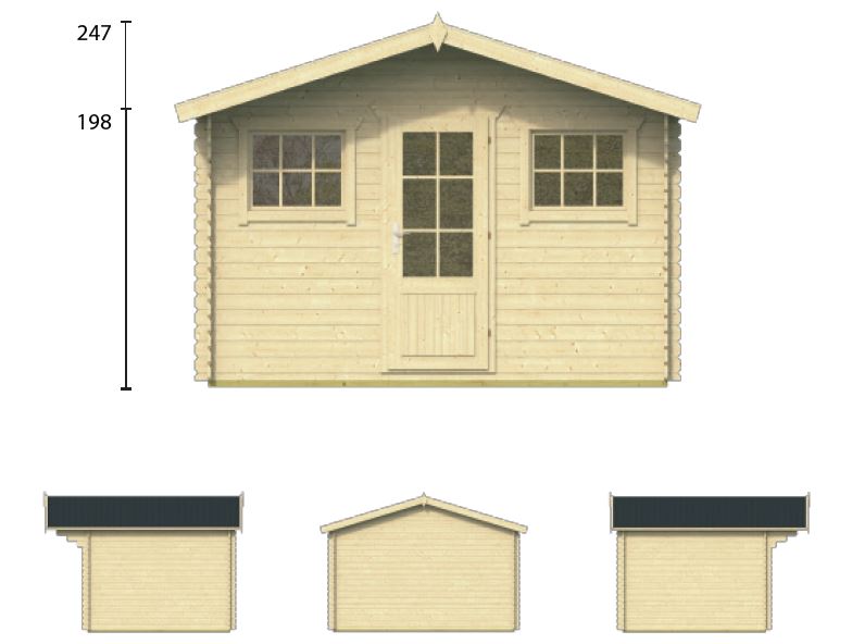 Abri de jardin en bois MIKA de Jardin et Chalet