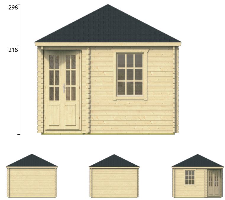 Abri de jardin double vitrage NILSSON de jardin et chalet