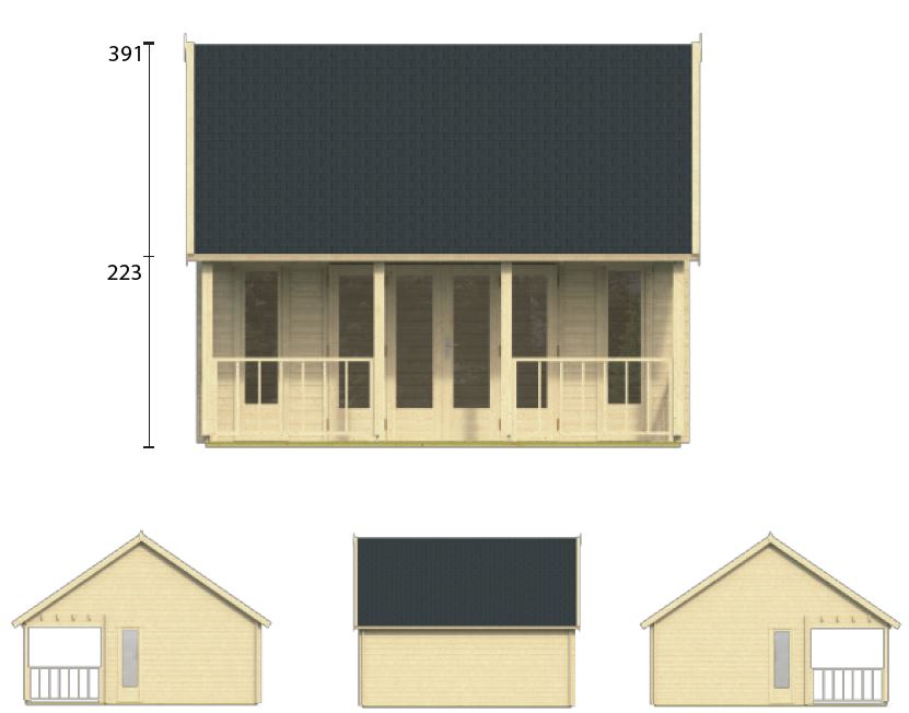 Chalet de jardin en bois OLAUG