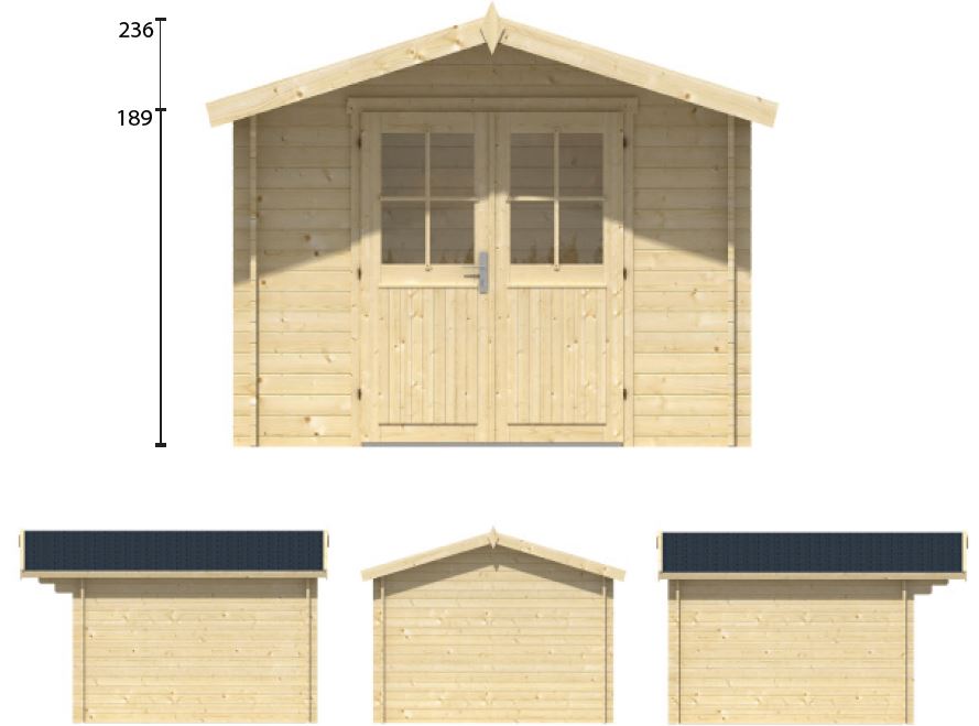 Abri de jardin 10m2 PETER