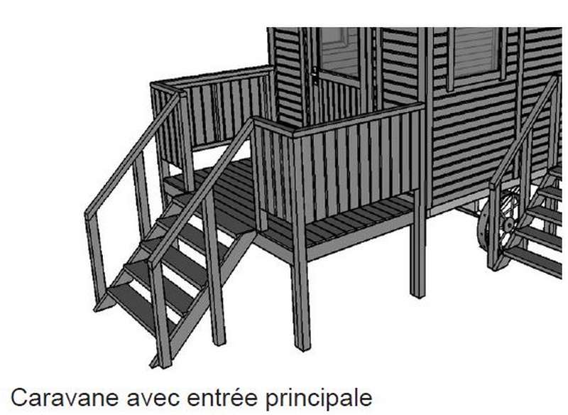 fabricant de roulotte avec terrasse frontale