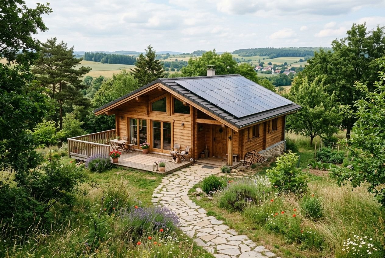 Chalet autonome en eau et électricité : guide complet bois