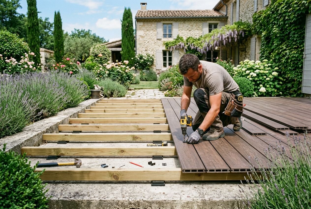 Installer des lames de terrasse composite : guide étape par étape