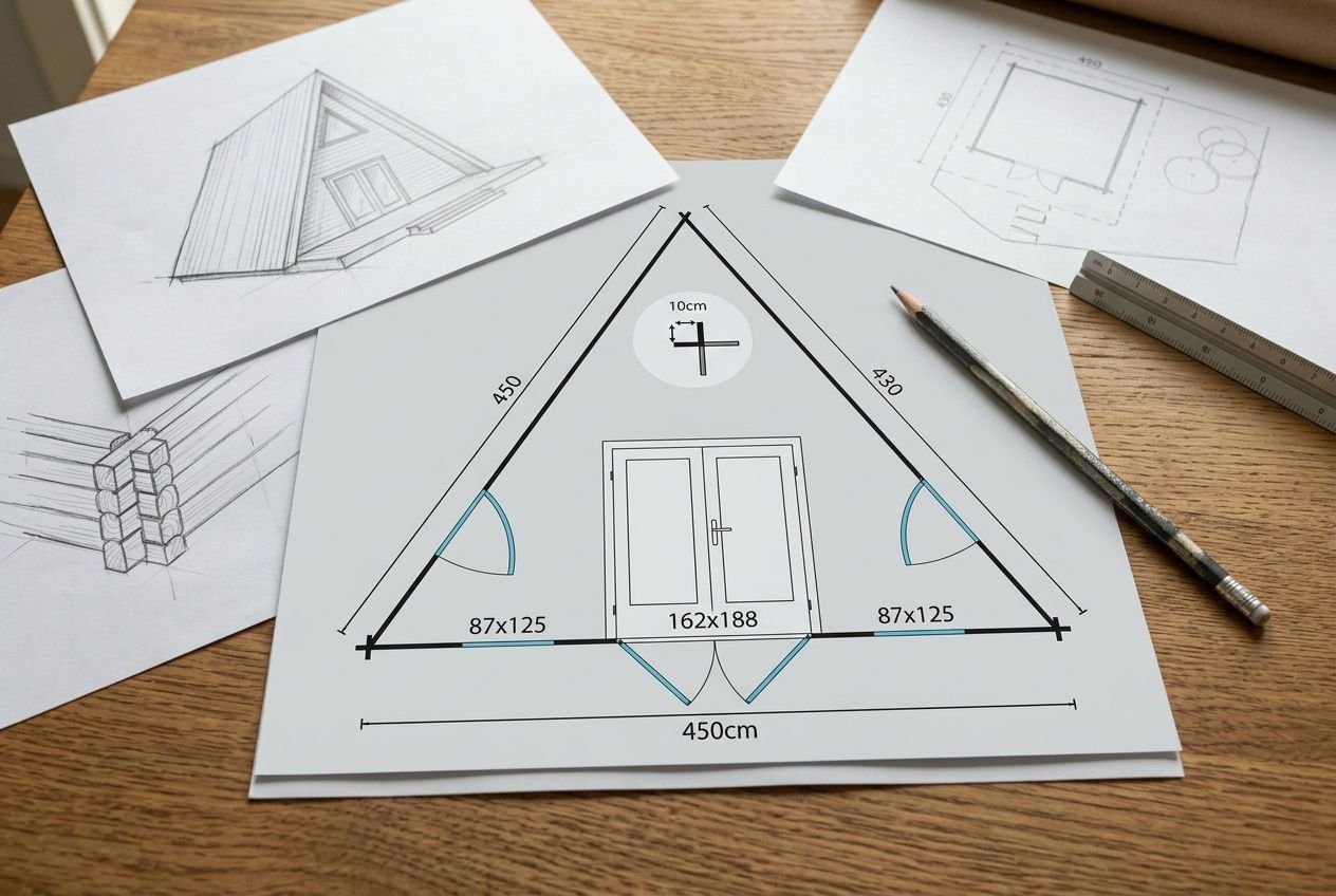 Avantages maison triangulaire A-frame : coûts réduits, espace optimisé et bois écologique