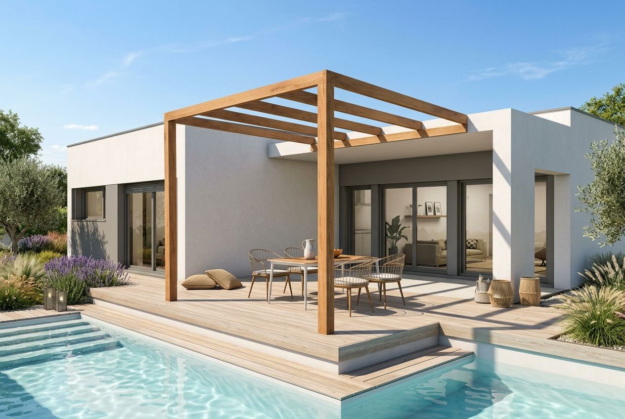 Les avantages d'une pergola en bois pour votre jardin