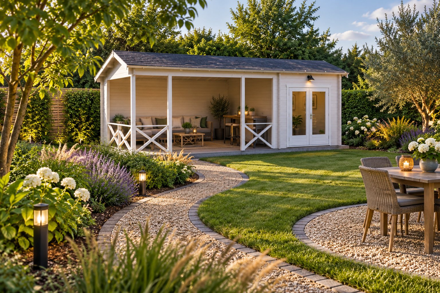 Comment aménager un jardin tout en longueur : zones, allées
