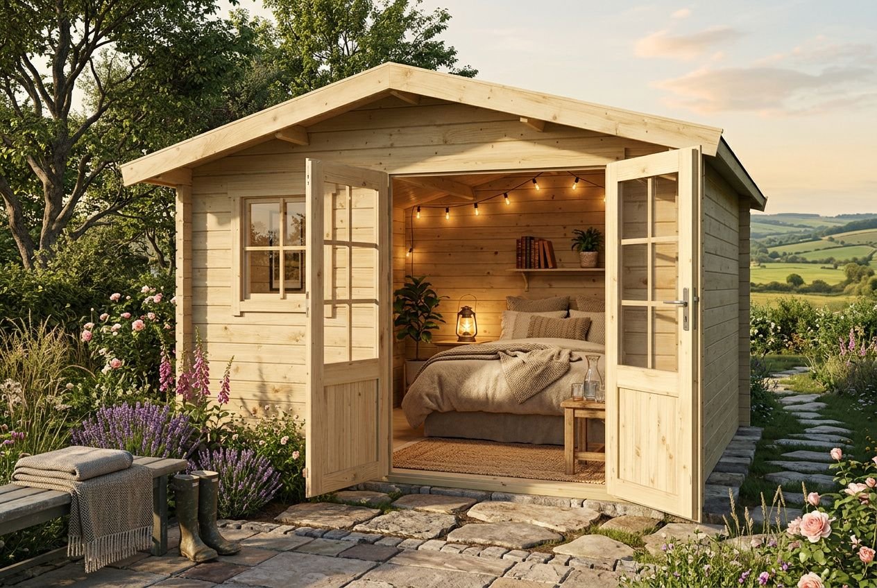 Aménager une roulotte en bois en chambre d'hôtes ou gîte