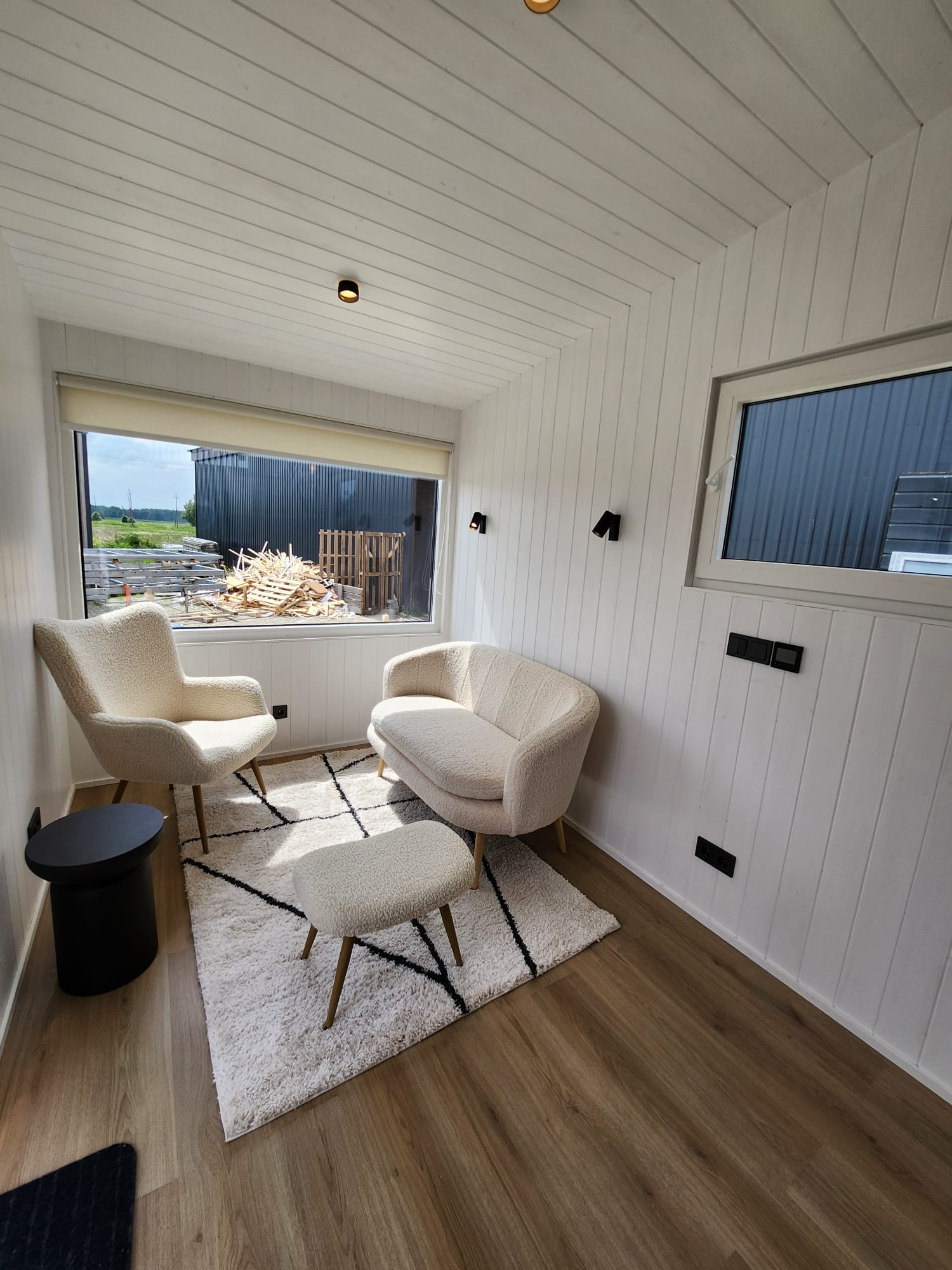Tiny House Baltic vue sur le salon