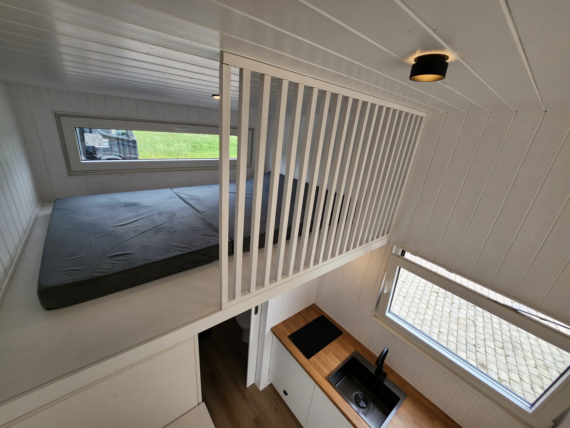 Tiny House Baltic vue sur la chambre