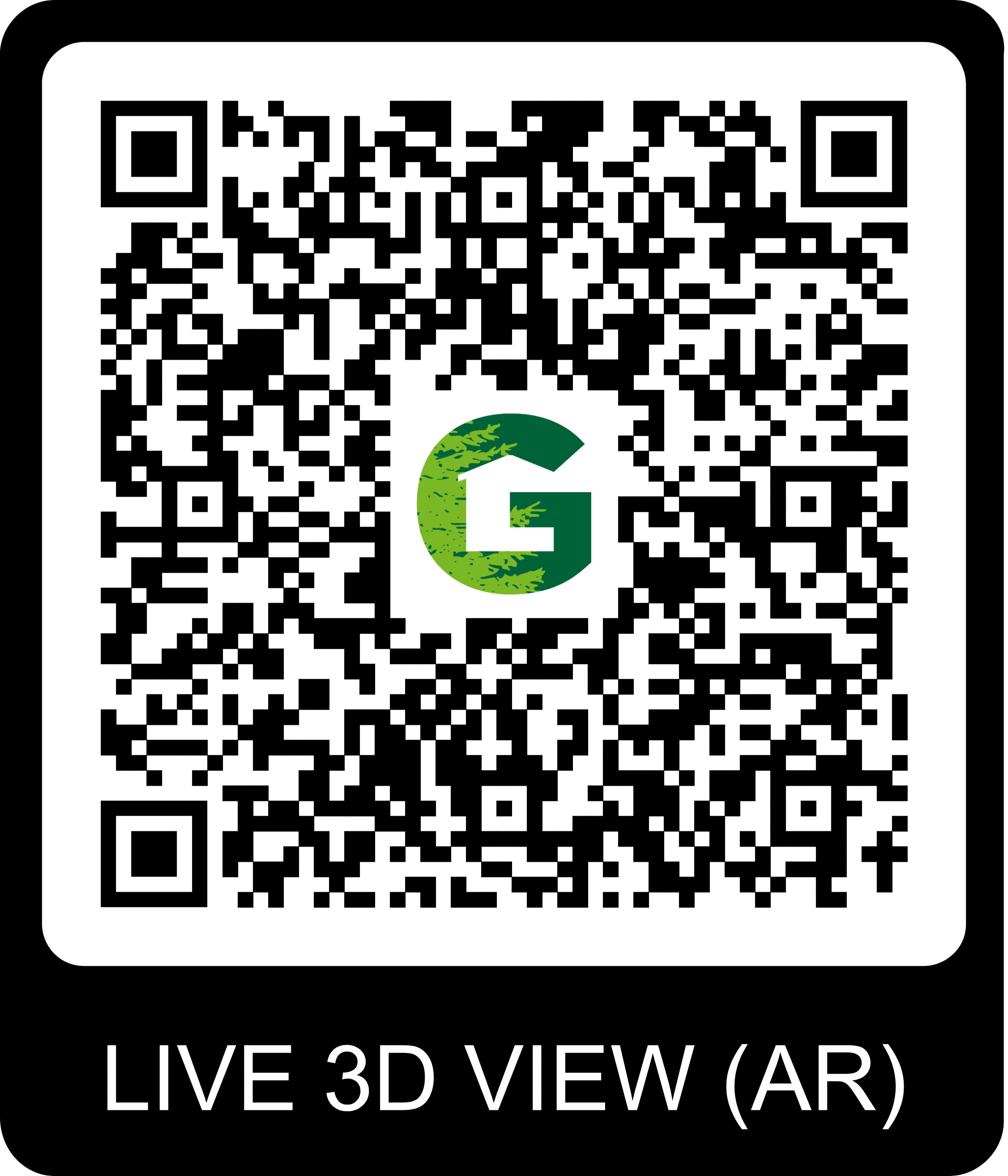 QR Code pour visite virtuelle du chalet Gardenas