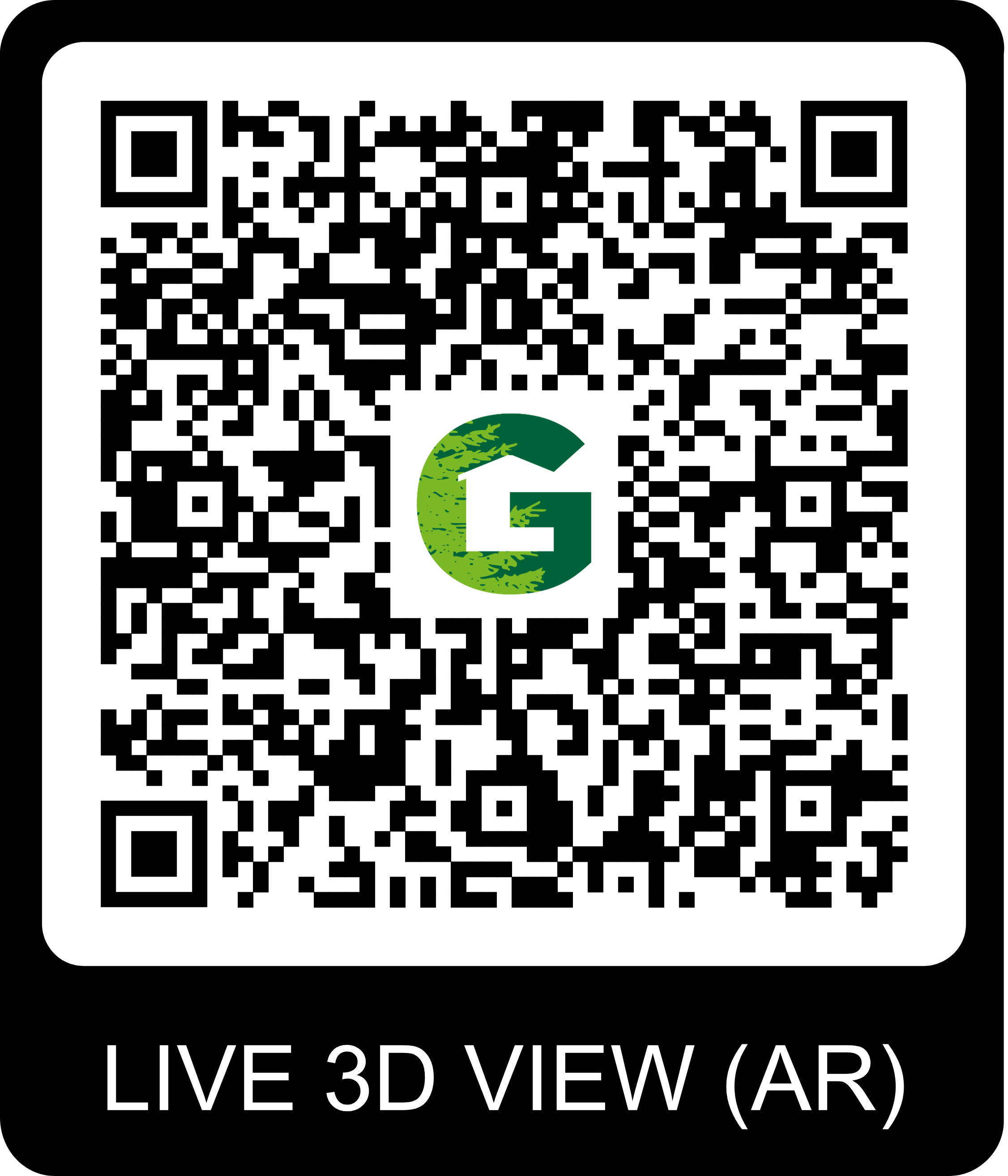 QR Code pour visite virtuelle du chalet Gardenas
