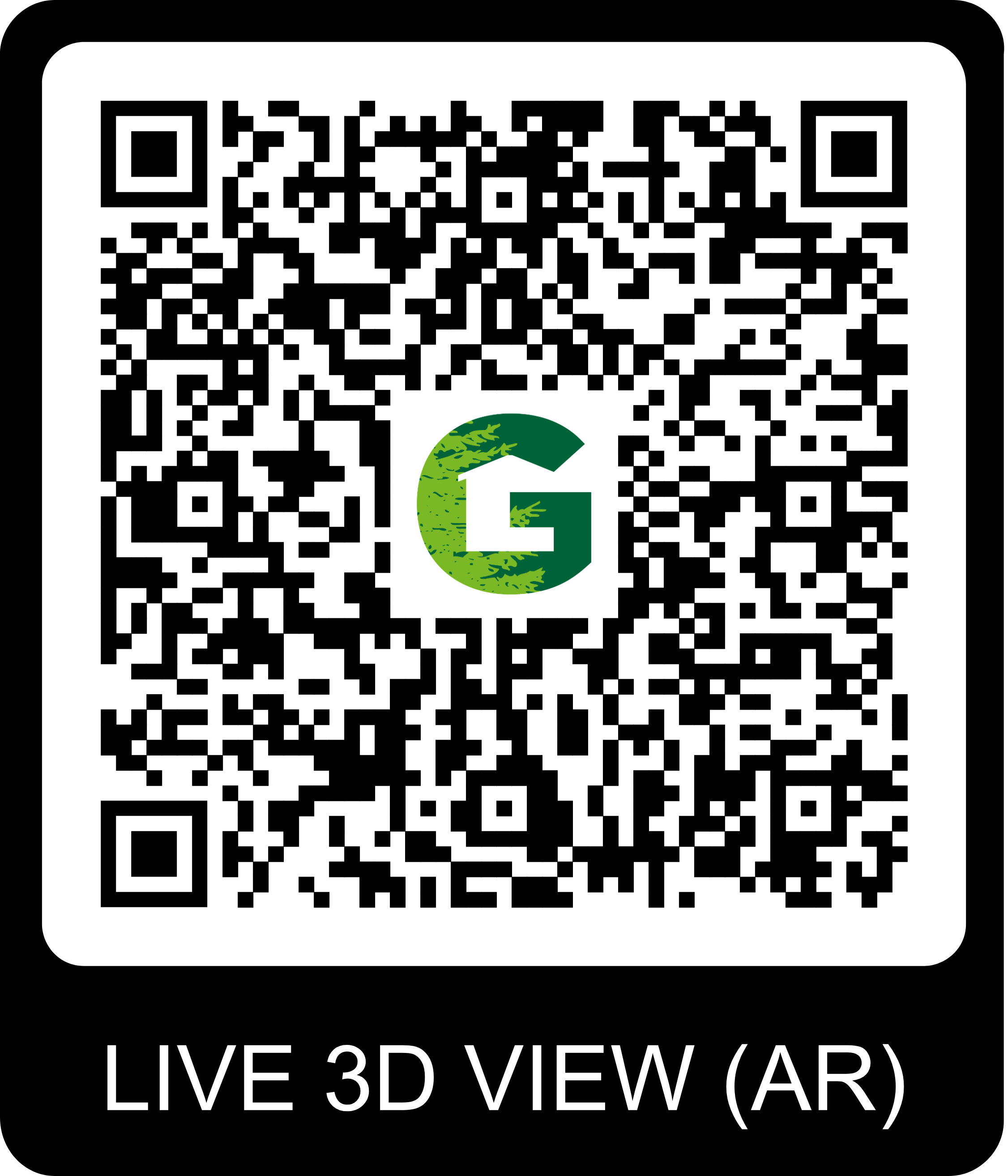 QR Code pour visite virtuelle du chalet Gardenas