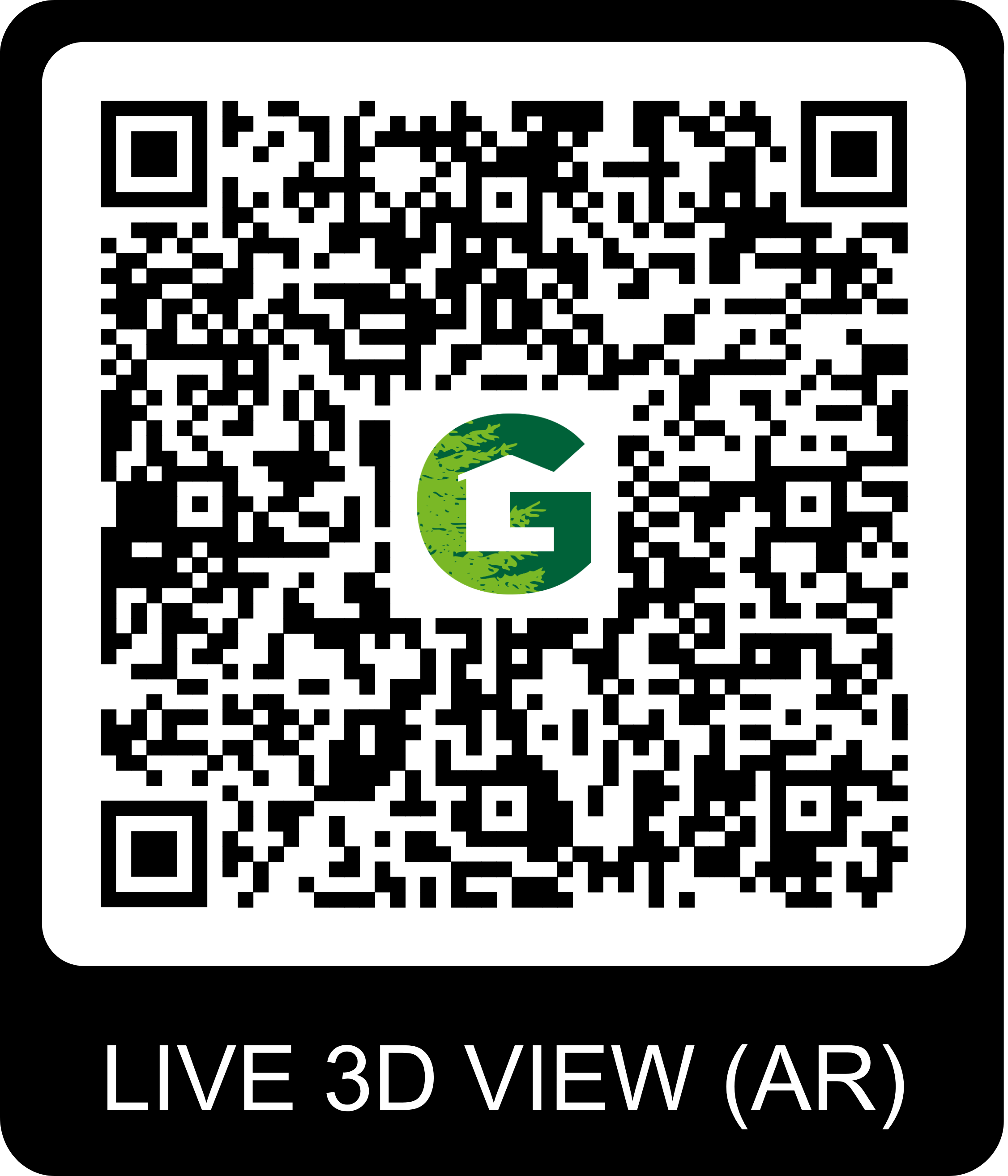 QR Code pour visite virtuelle du chalet Gardenas