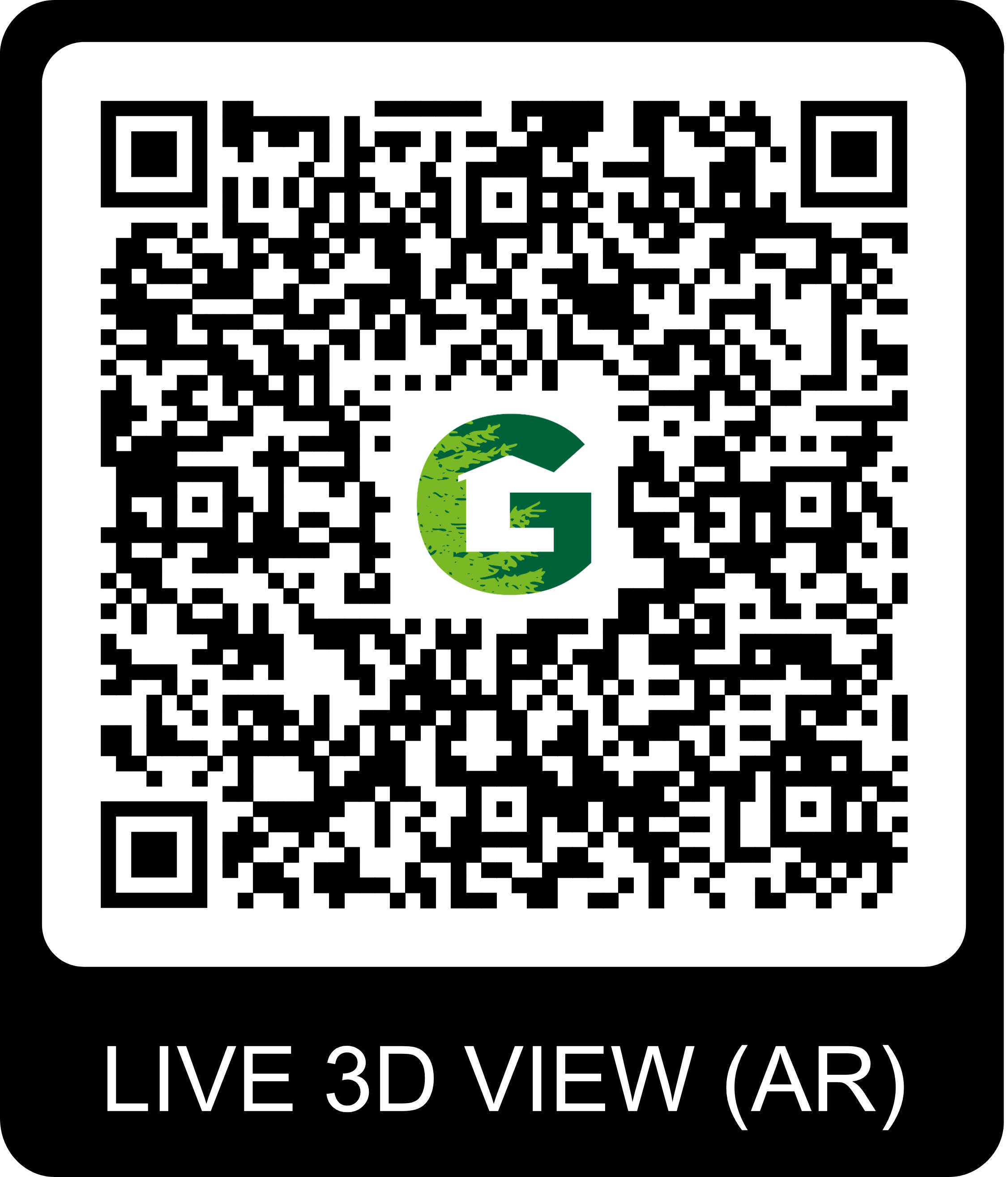 QR Code pour visite virtuelle du chalet Gardenas