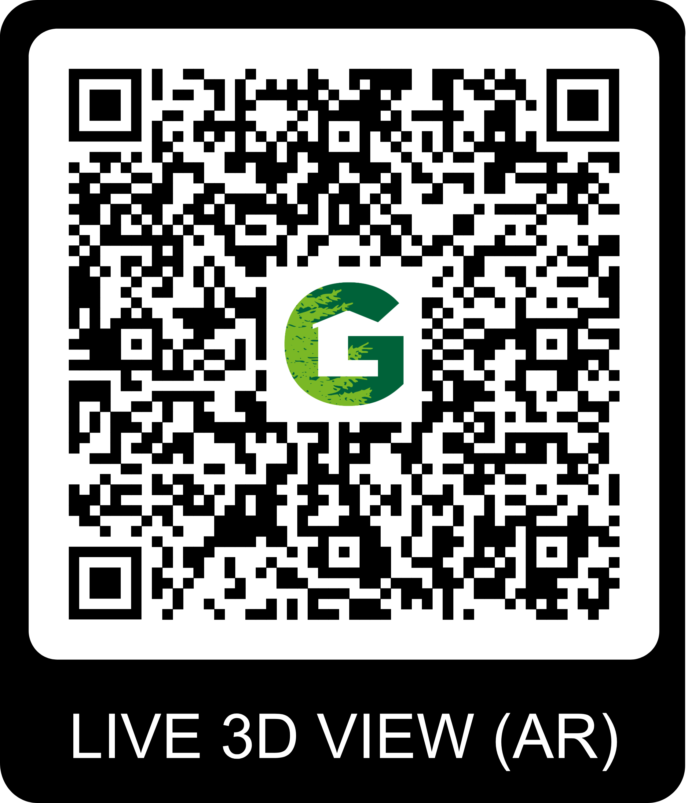 QR Code pour visite virtuelle du chalet Gardenas