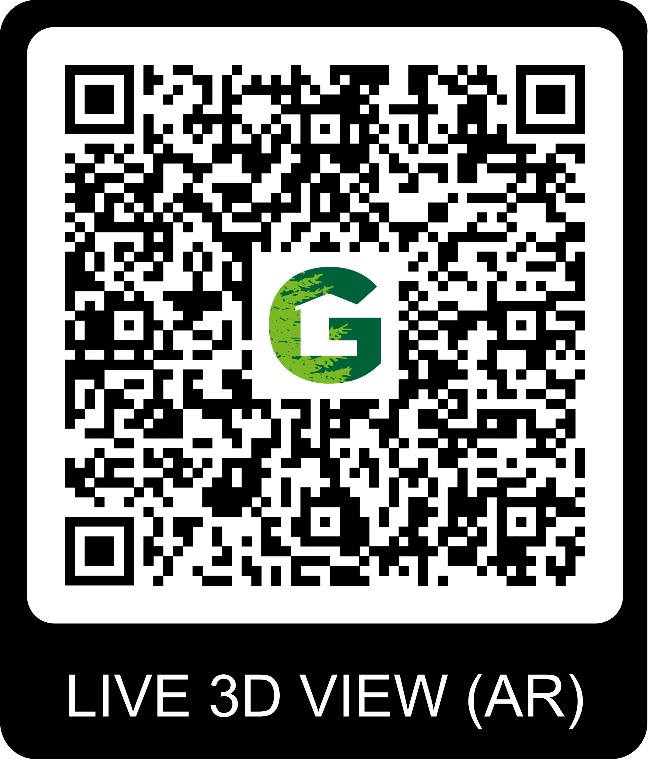 QR Code pour visite virtuelle du chalet Gardenas
