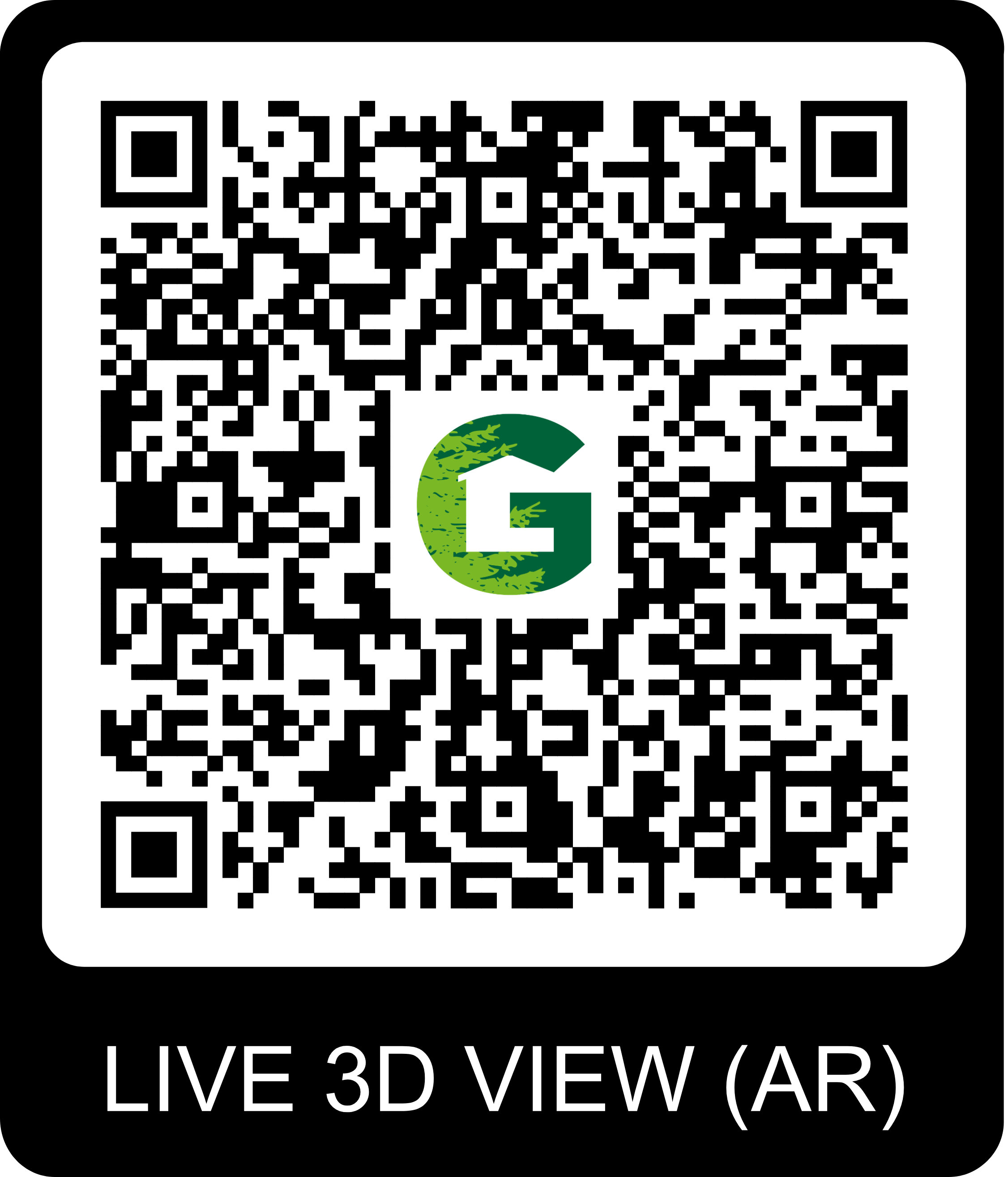 QR Code pour visite virtuelle du chalet Gardenas