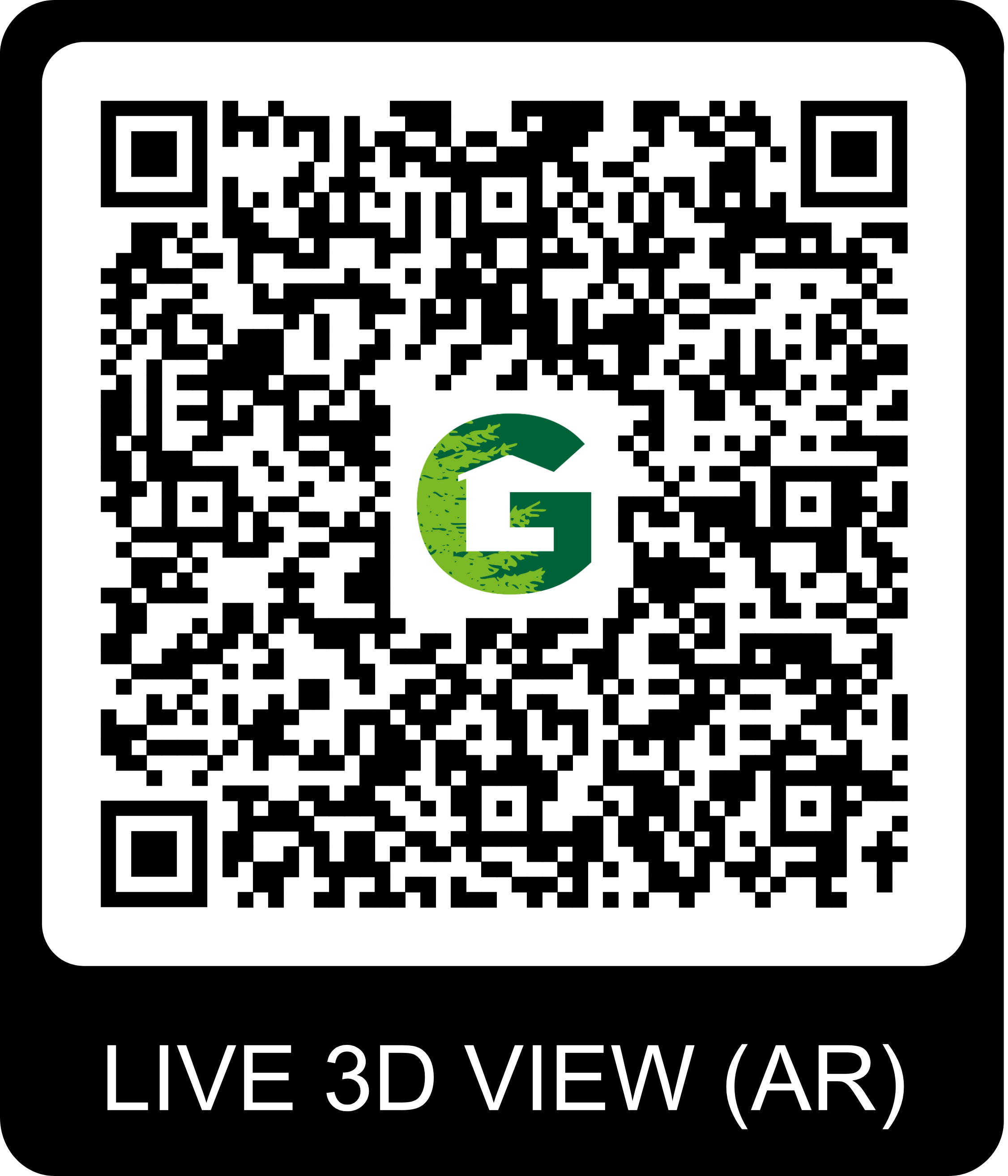 QR Code pour visite virtuelle du chalet Gardenas