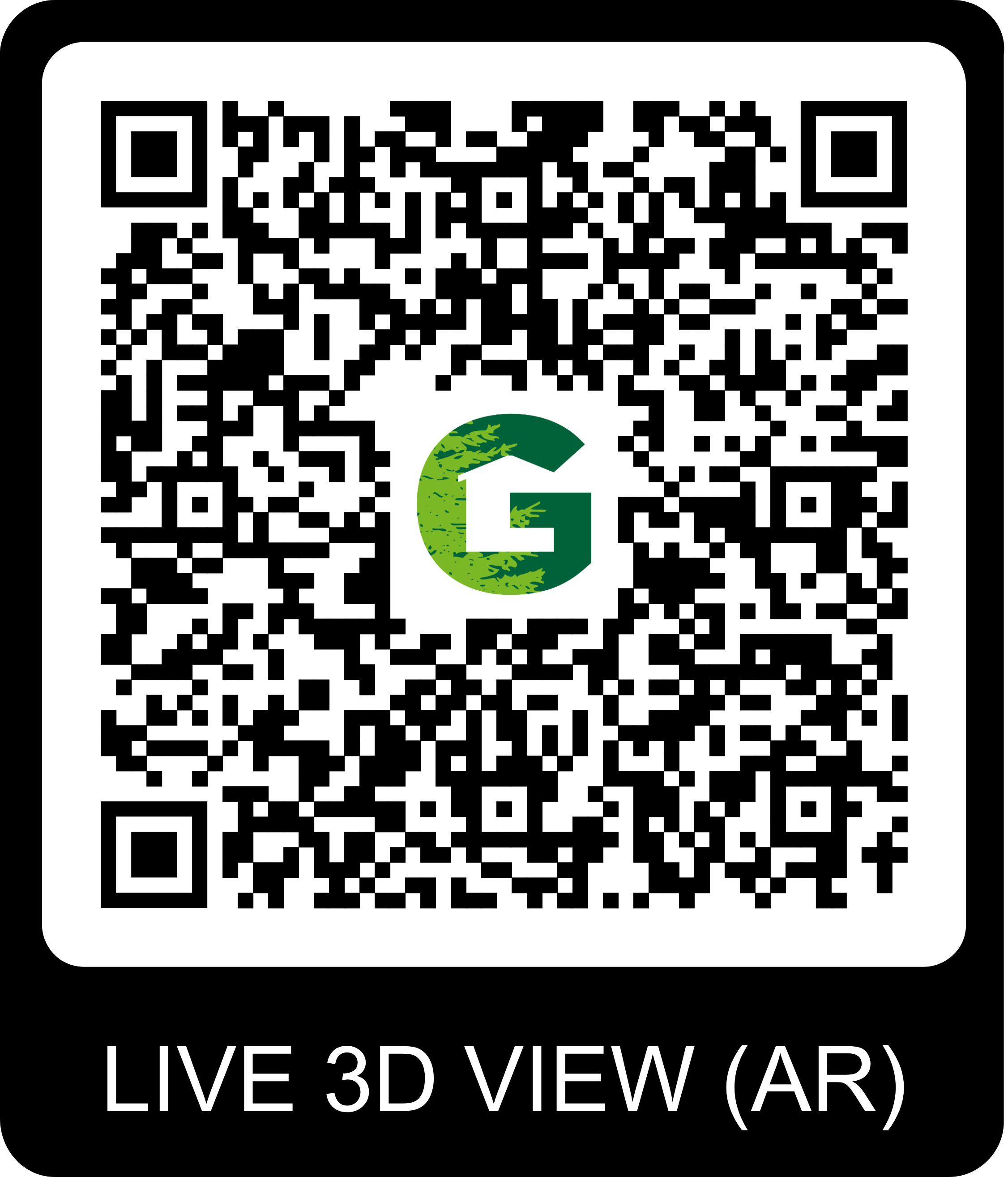 QR Code pour visite virtuelle du chalet Gardenas