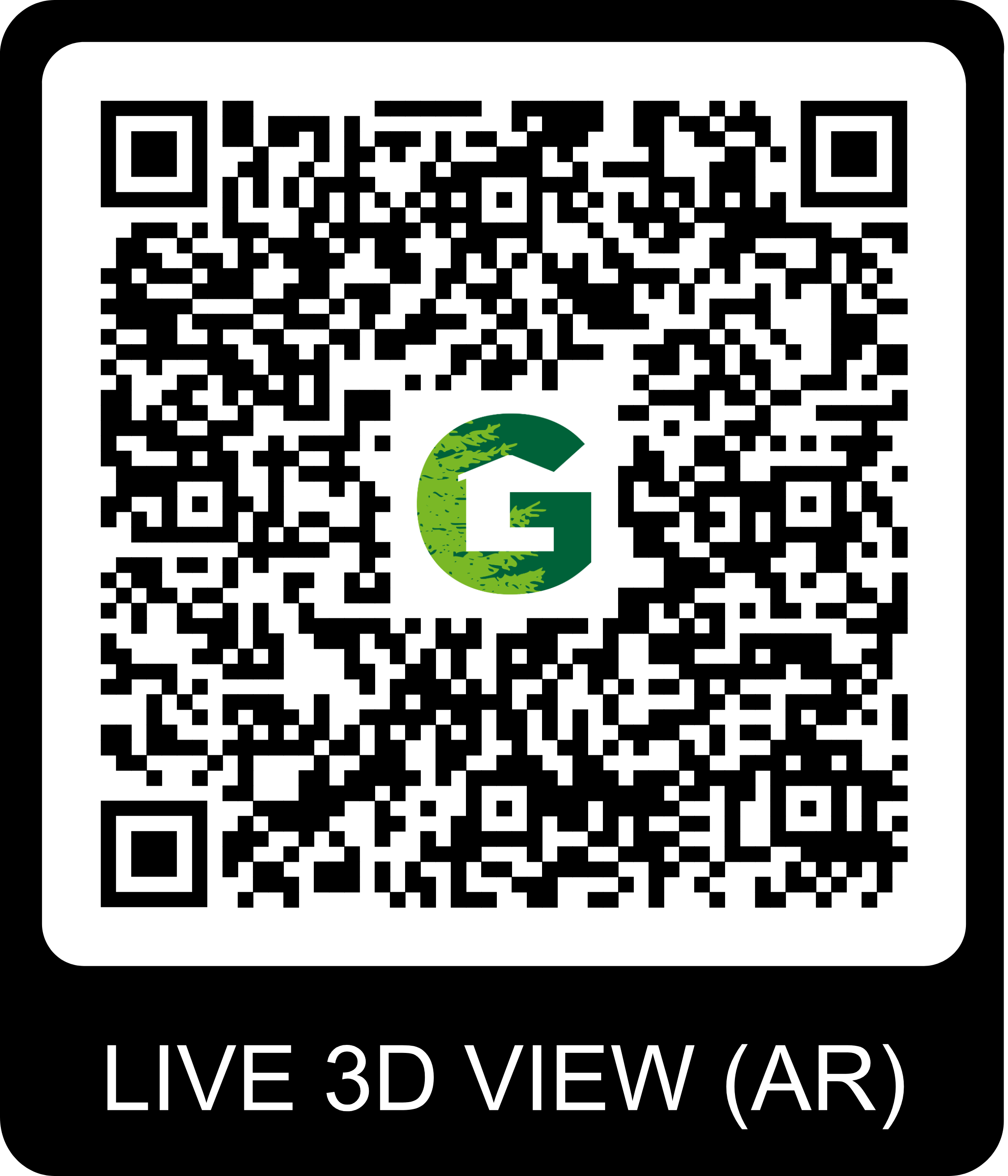 QR Code pour visite virtuelle du chalet Gardenas