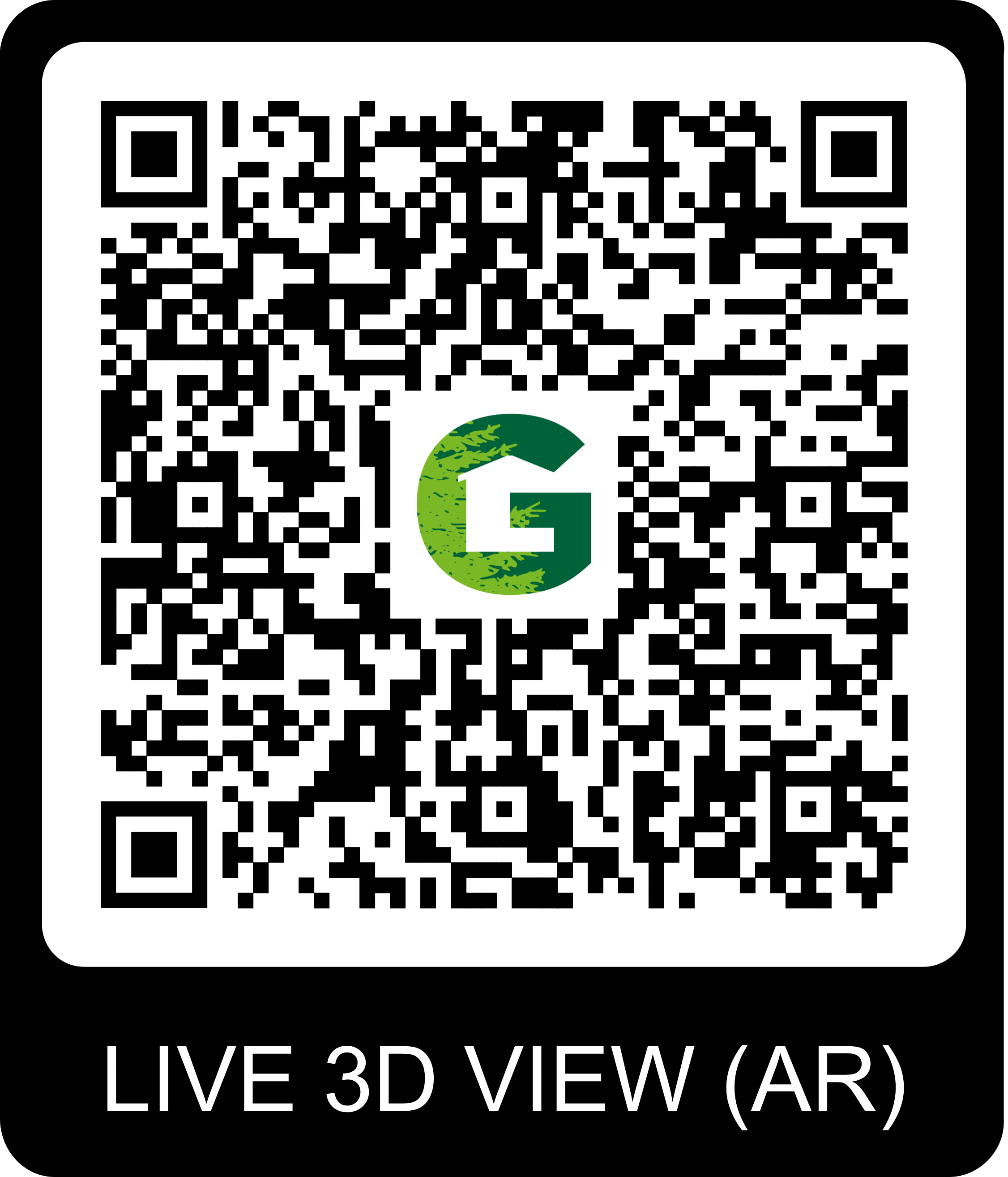QR Code pour visite virtuelle du chalet Gardenas