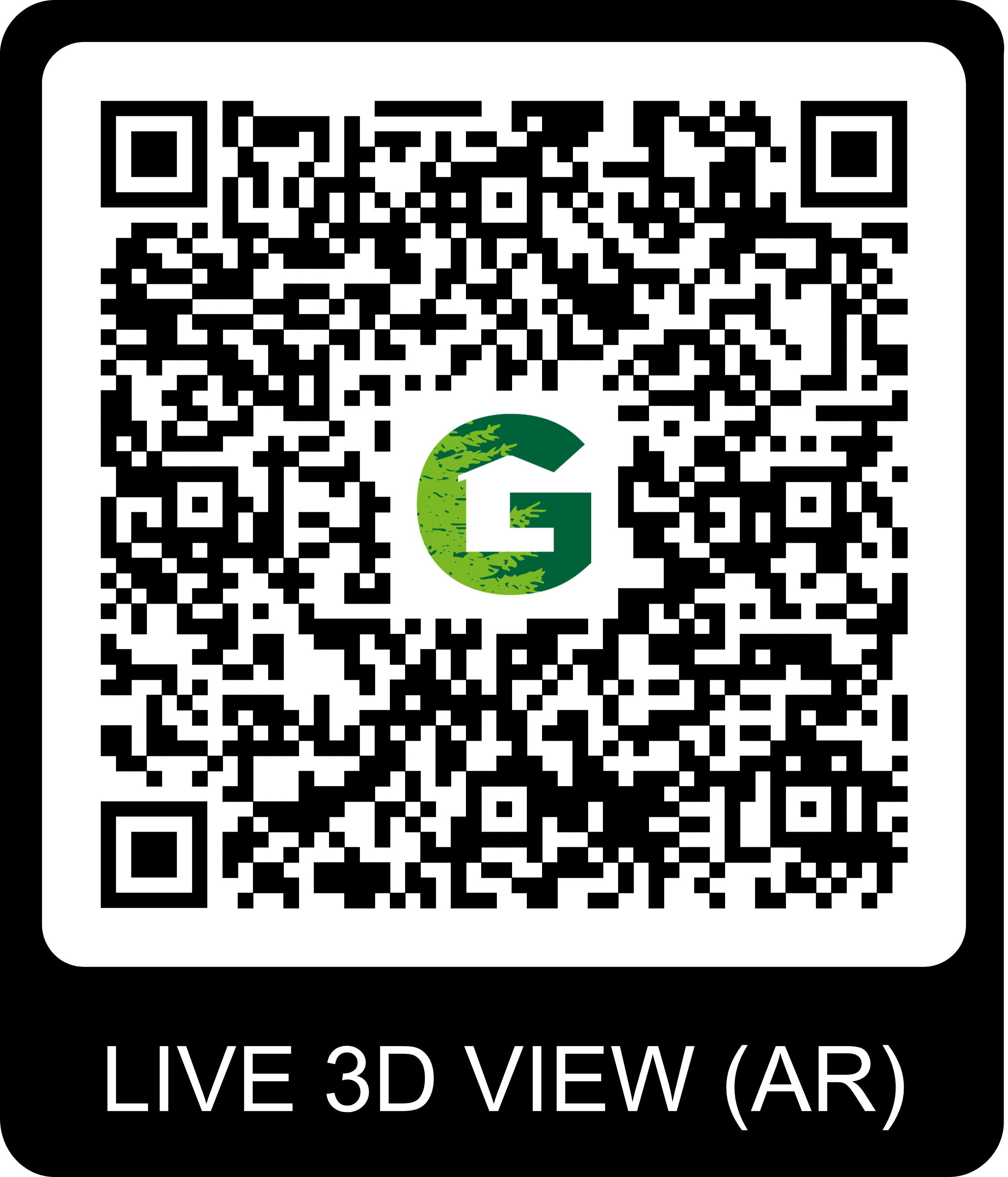 QR Code pour visite virtuelle du chalet Gardenas