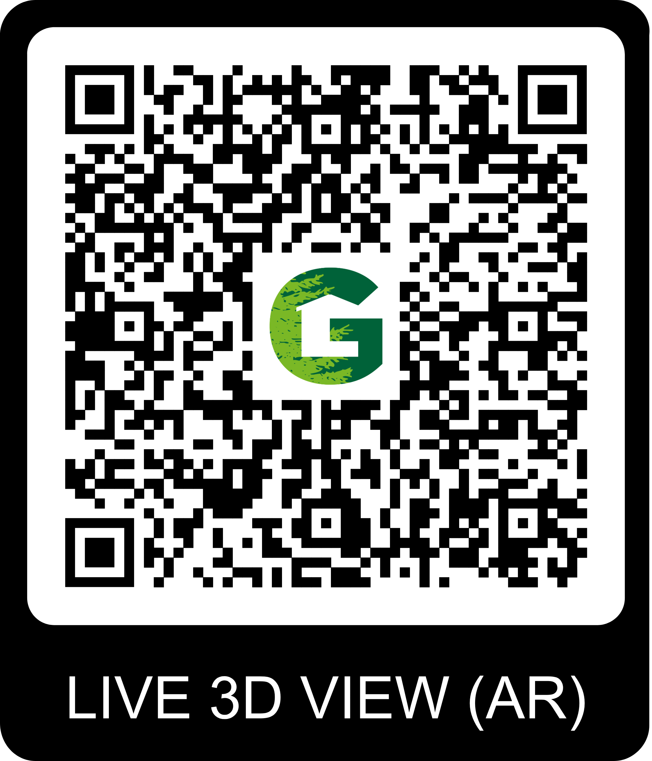 QR Code pour visite virtuelle du chalet Gardenas
