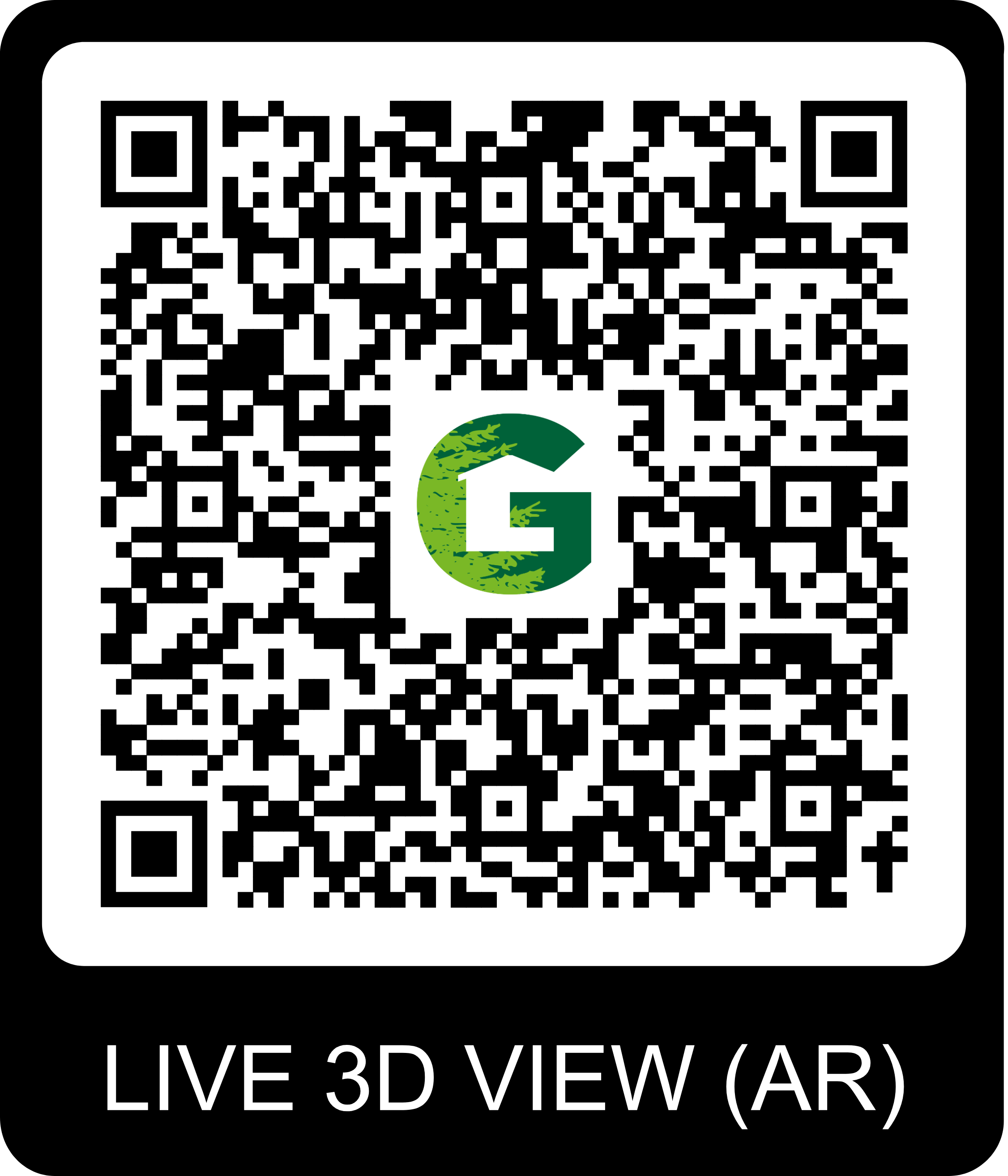 QR Code pour visite virtuelle du chalet Gardenas