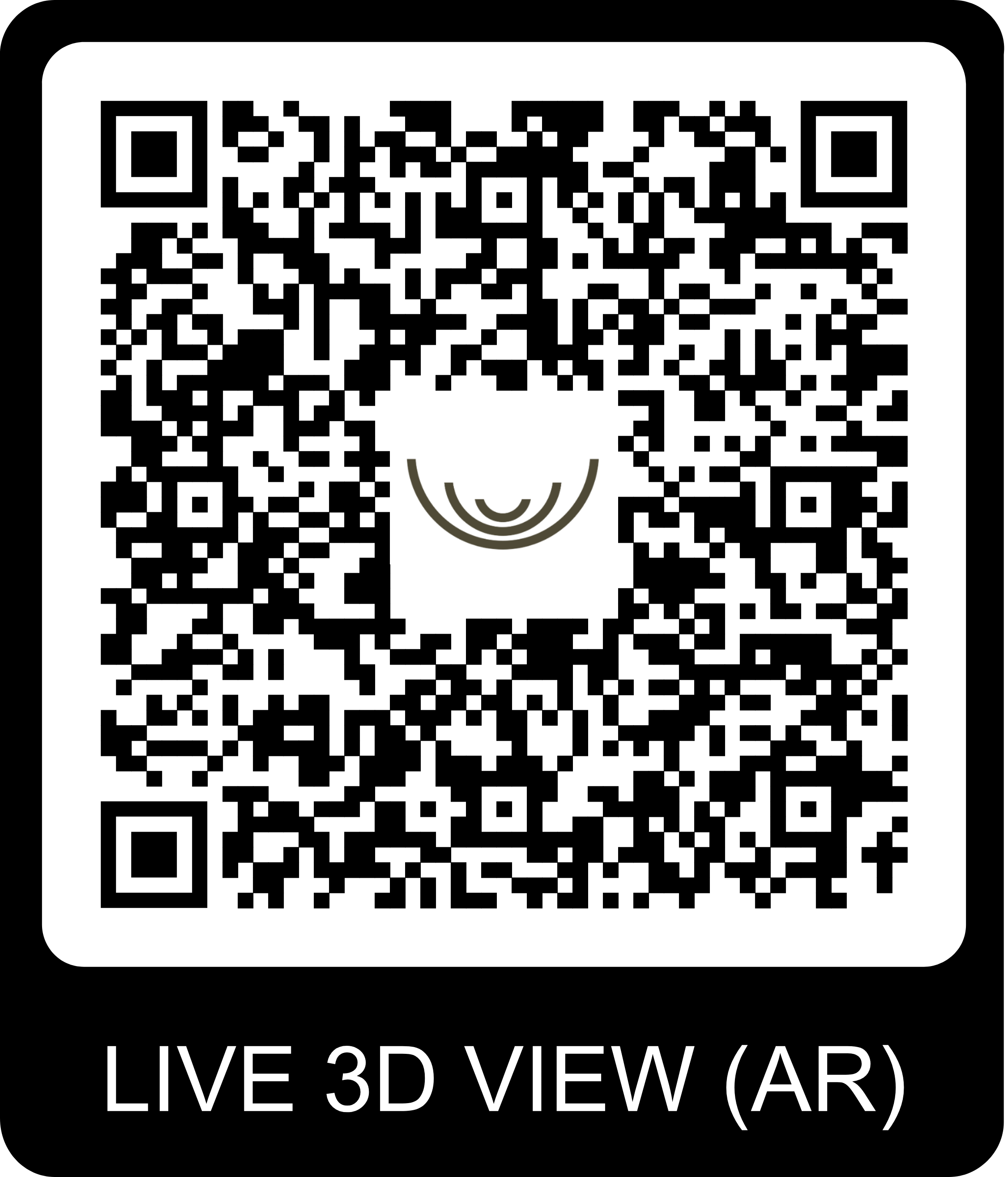 QR Code pour visite virtuelle du chalet Gardenas