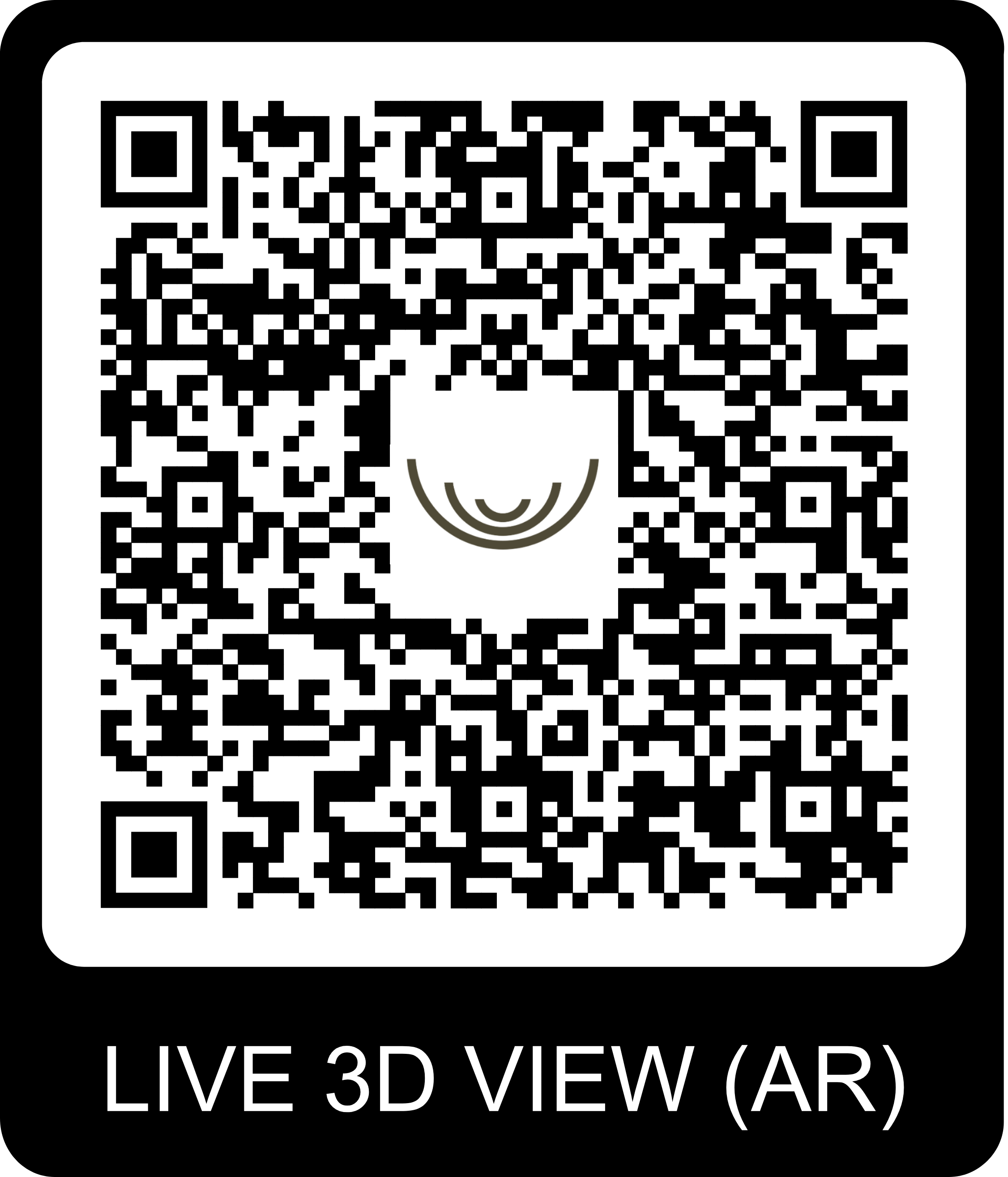 QR Code pour visite virtuelle du chalet Gardenas