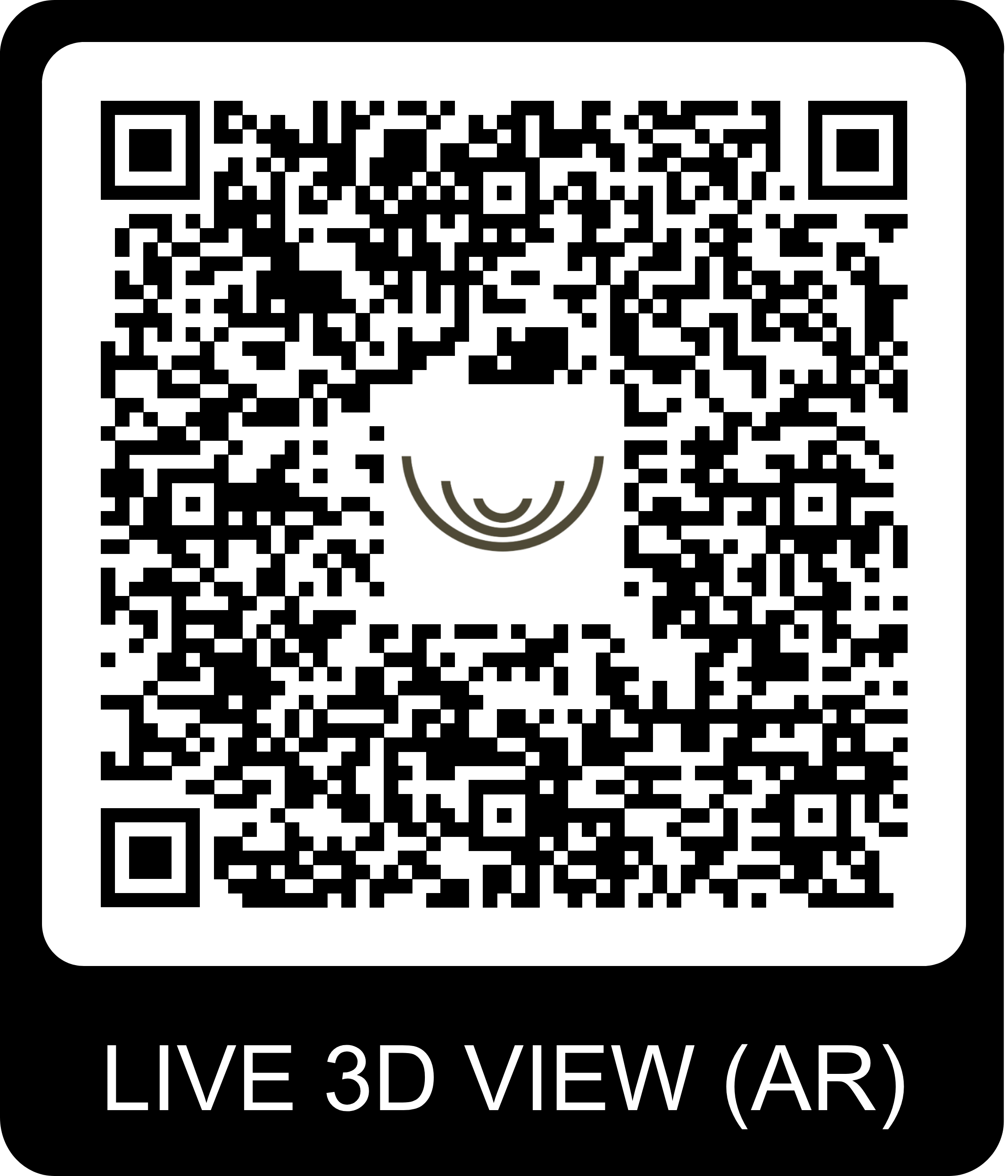 QR Code pour visite virtuelle du chalet Gardenas
