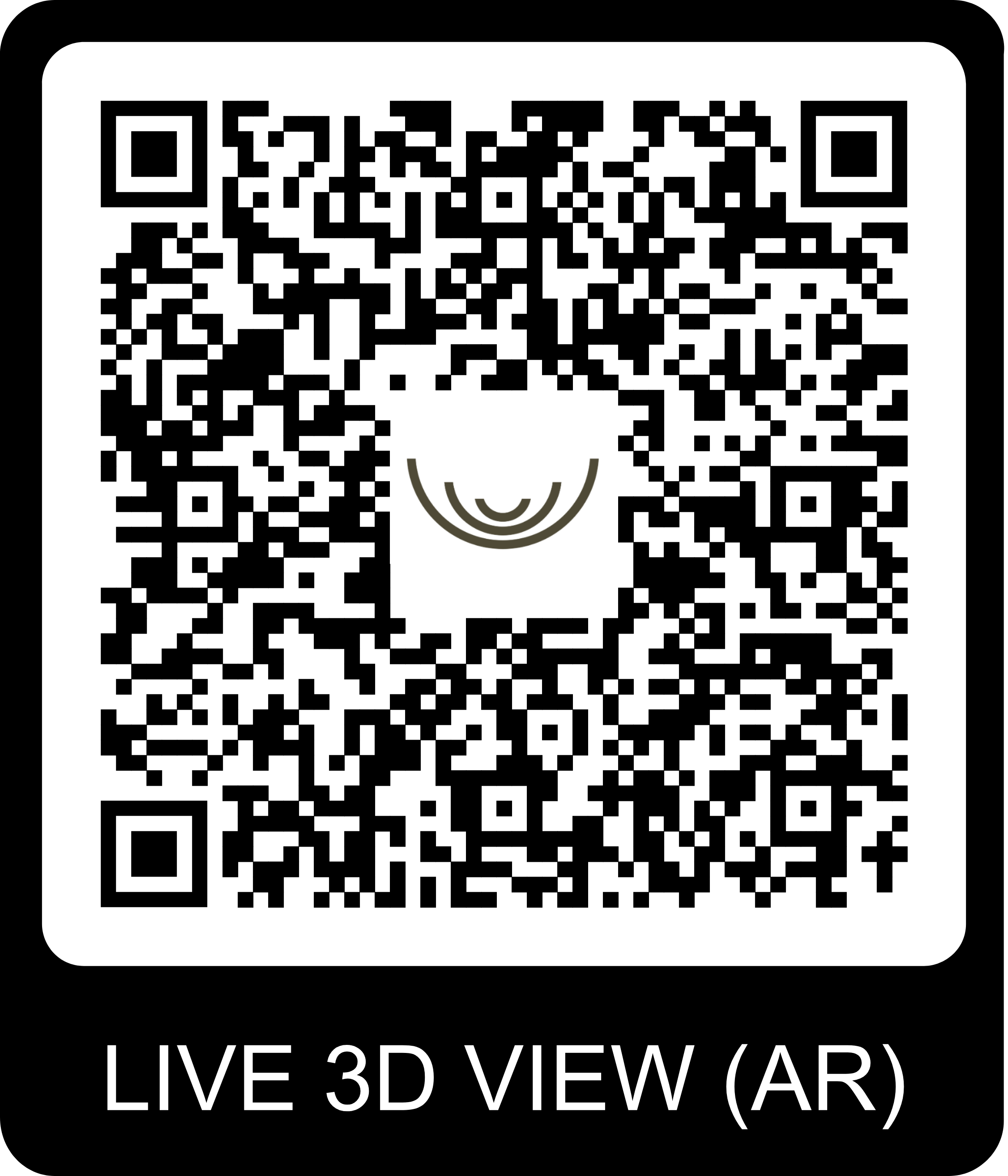 QR Code pour visite virtuelle du chalet Gardenas