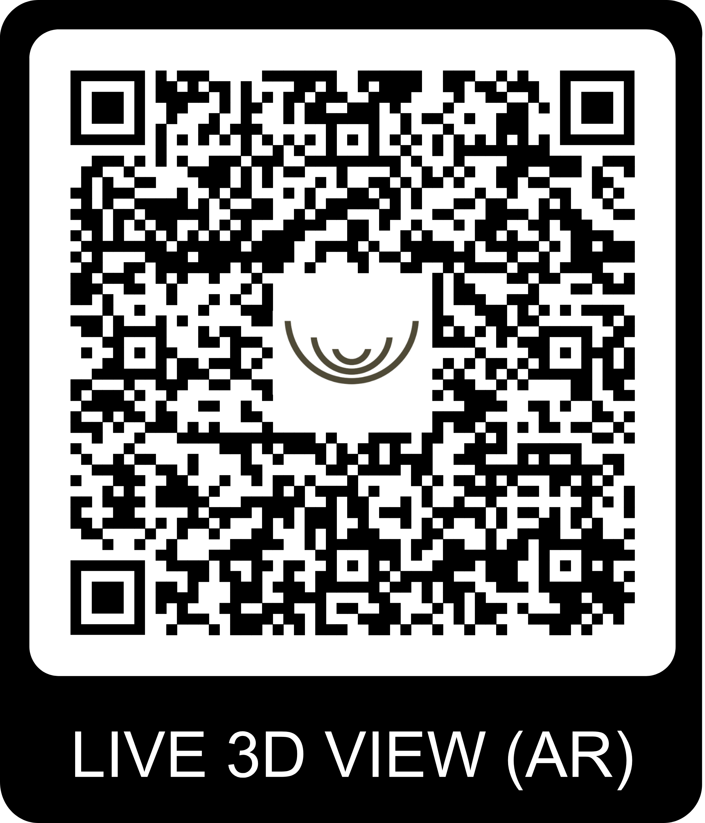 QR Code pour visite virtuelle du chalet Gardenas