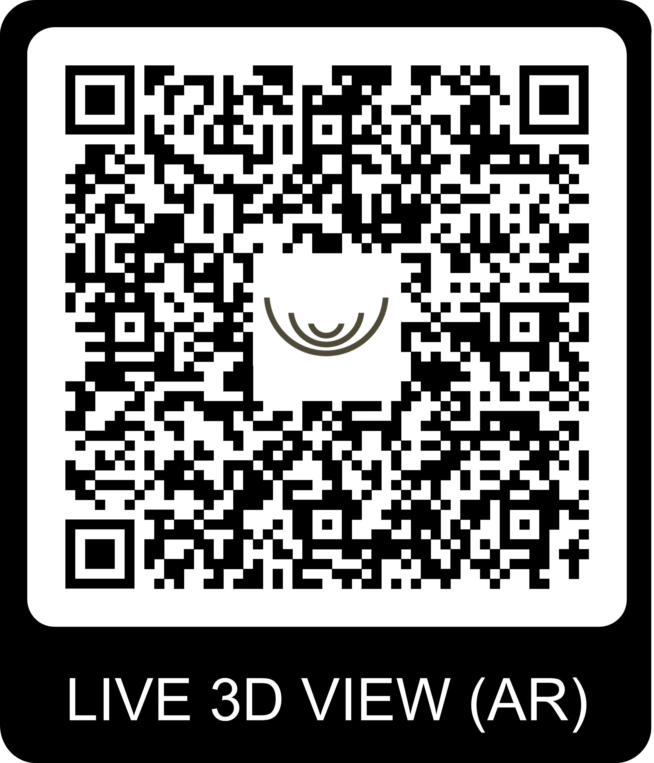 QR Code pour visite virtuelle du chalet Gardenas