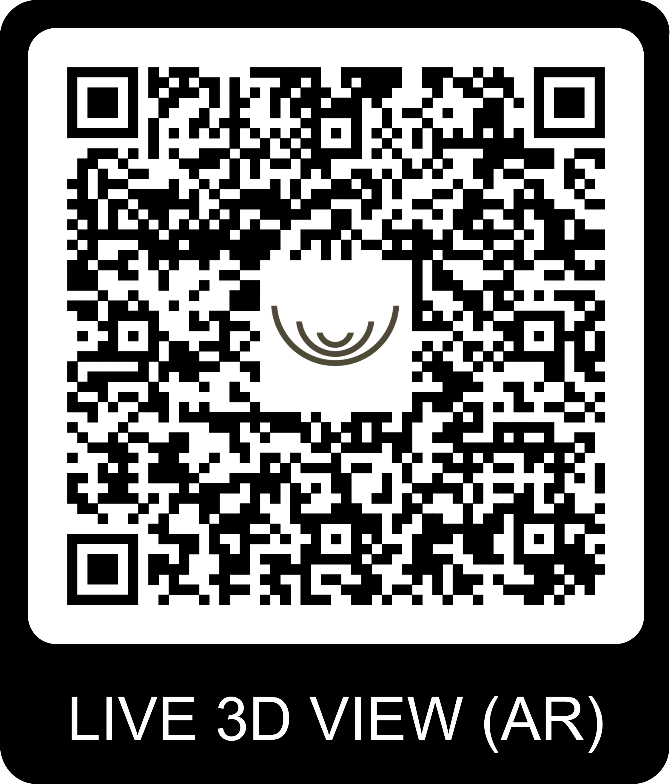 QR Code pour visite virtuelle du chalet Gardenas