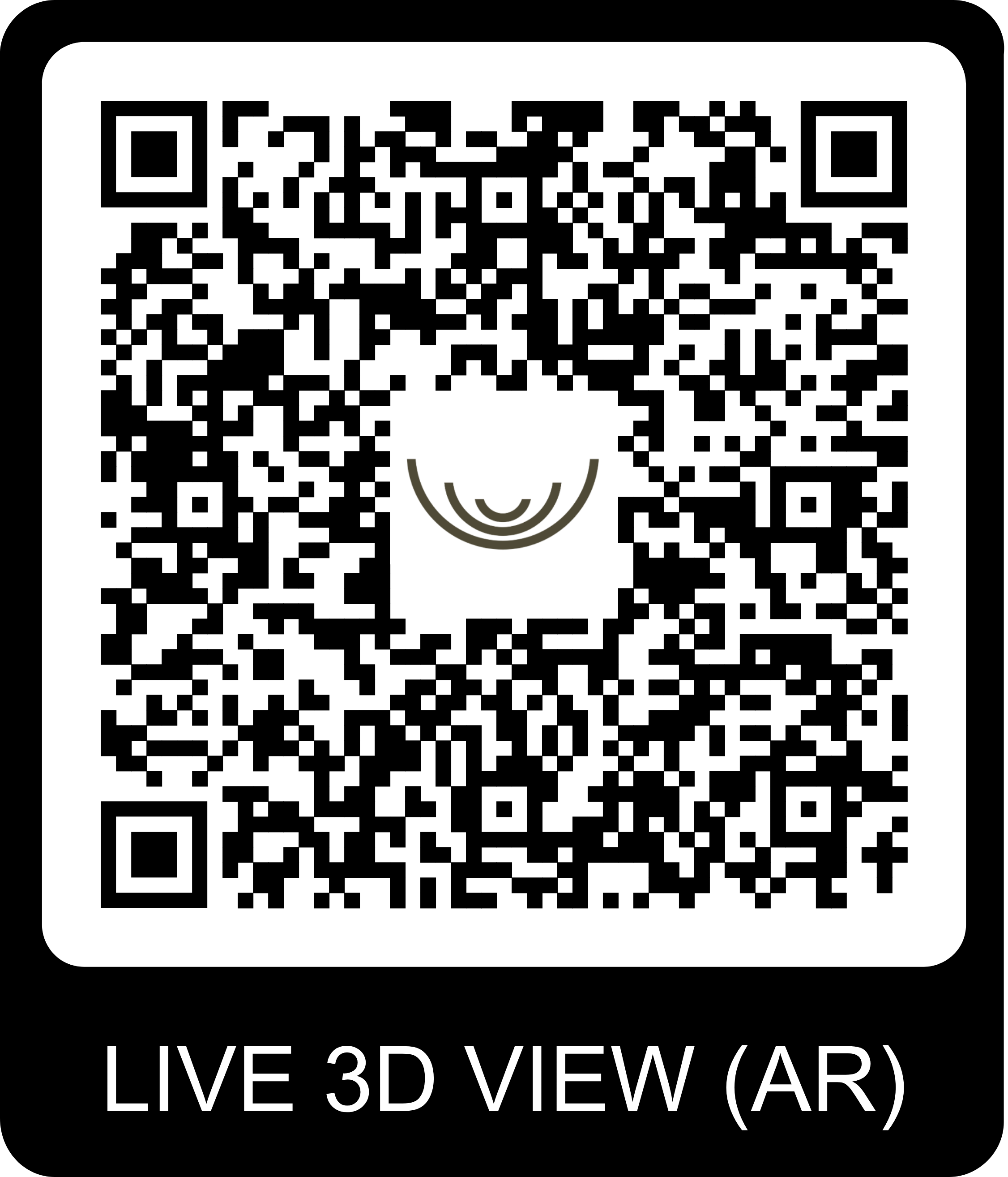 QR Code pour visite virtuelle du chalet Gardenas