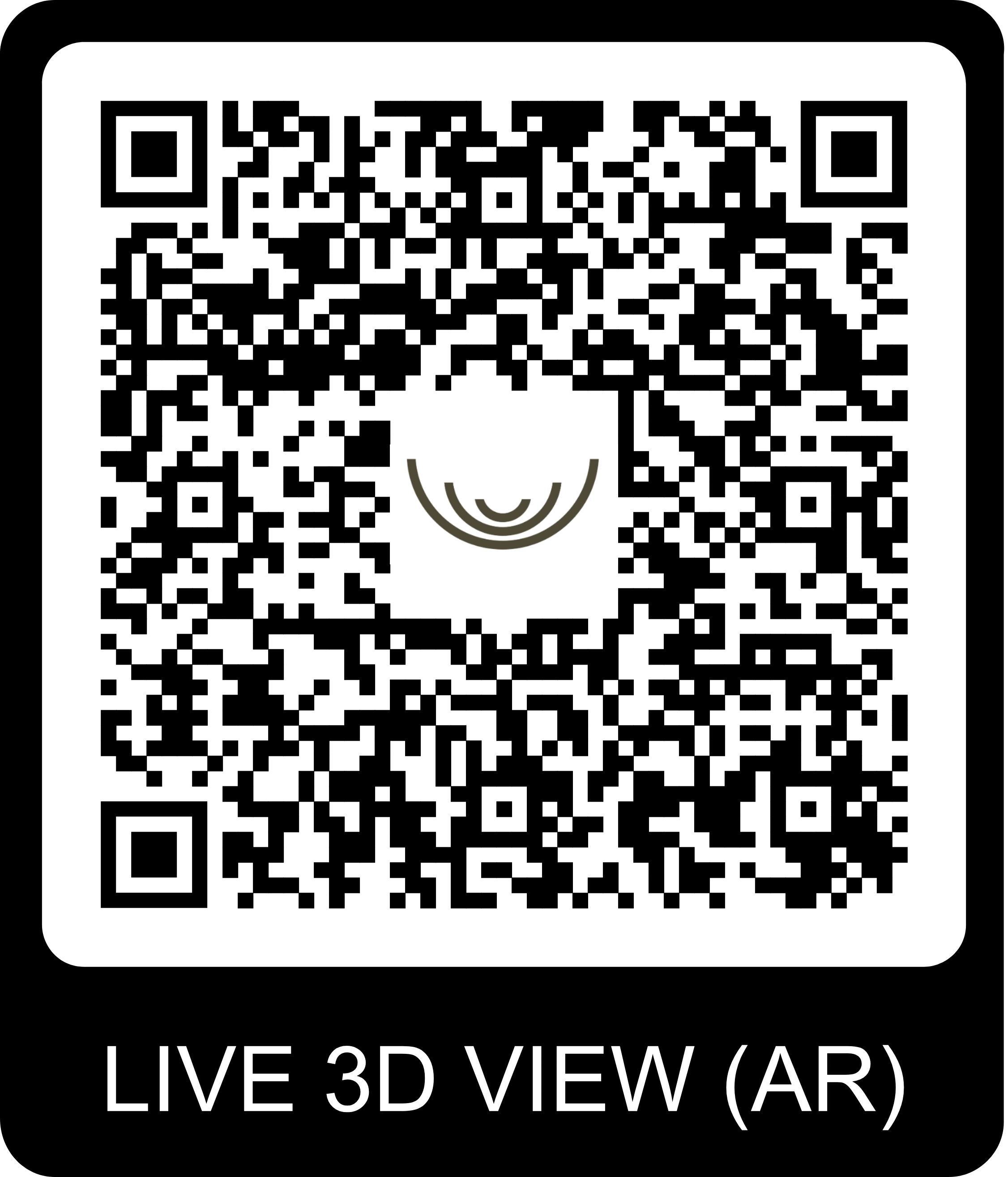 QR Code pour visite virtuelle du chalet Gardenas