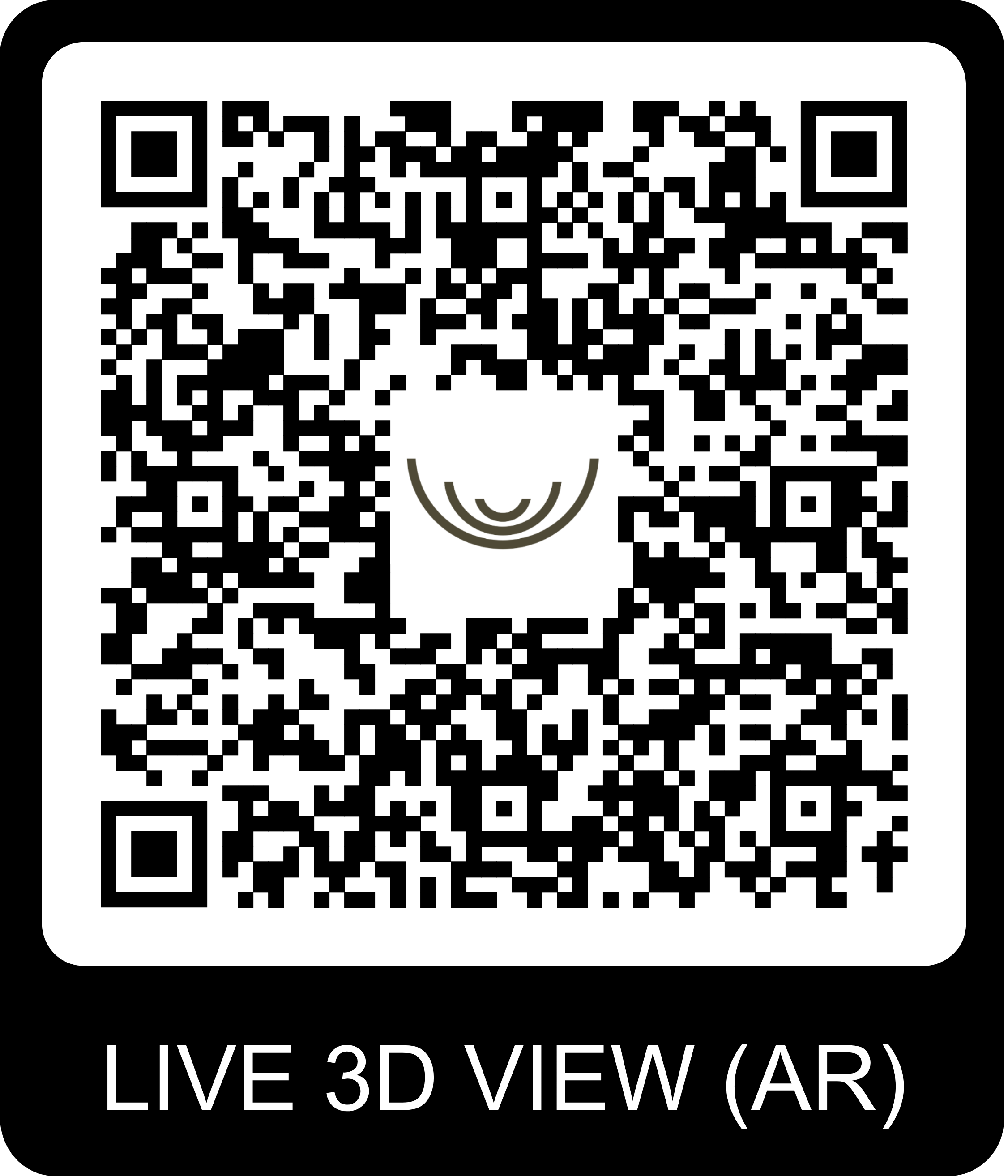 QR Code pour visite virtuelle du chalet Gardenas