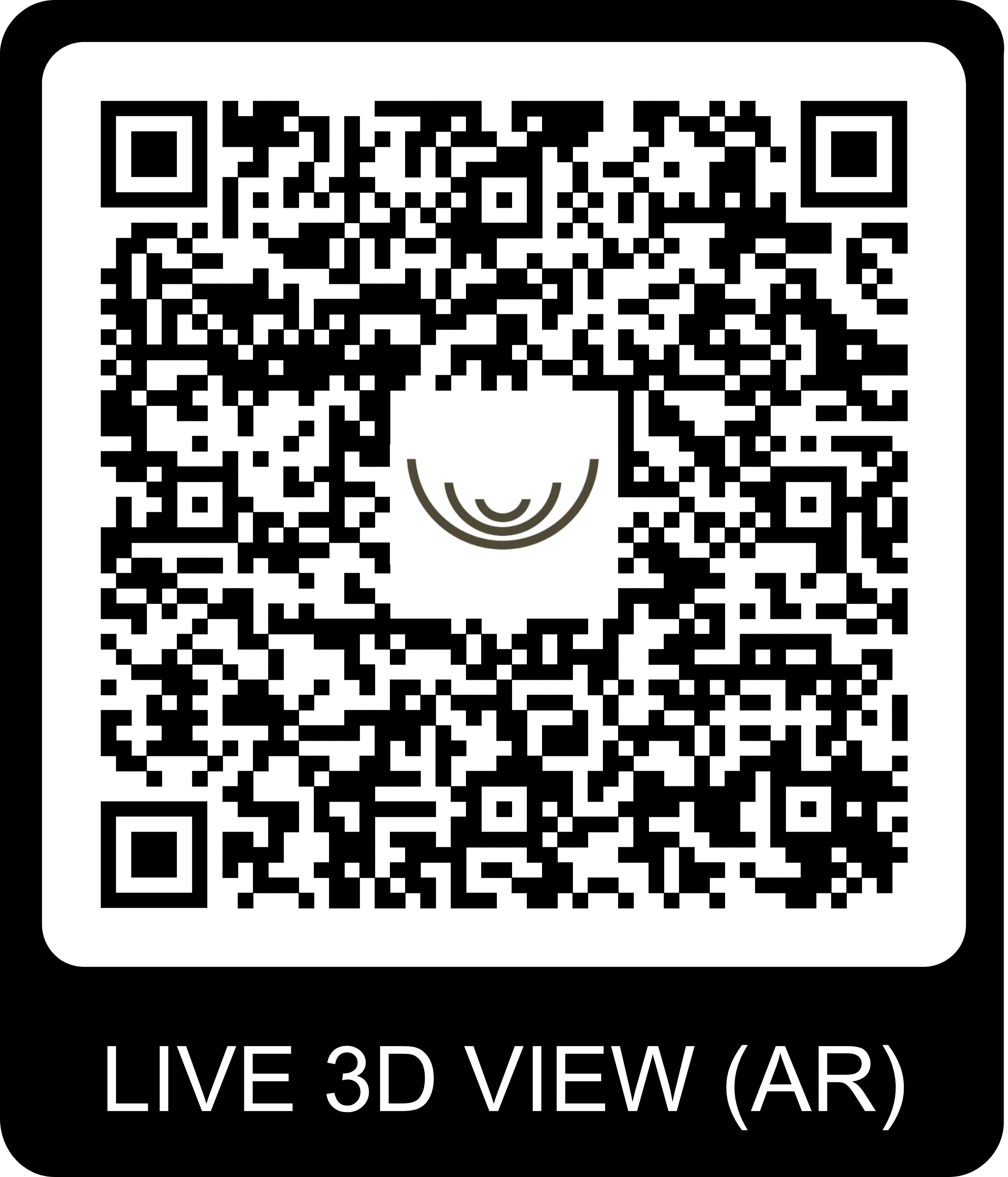 QR Code pour visite virtuelle du chalet Gardenas