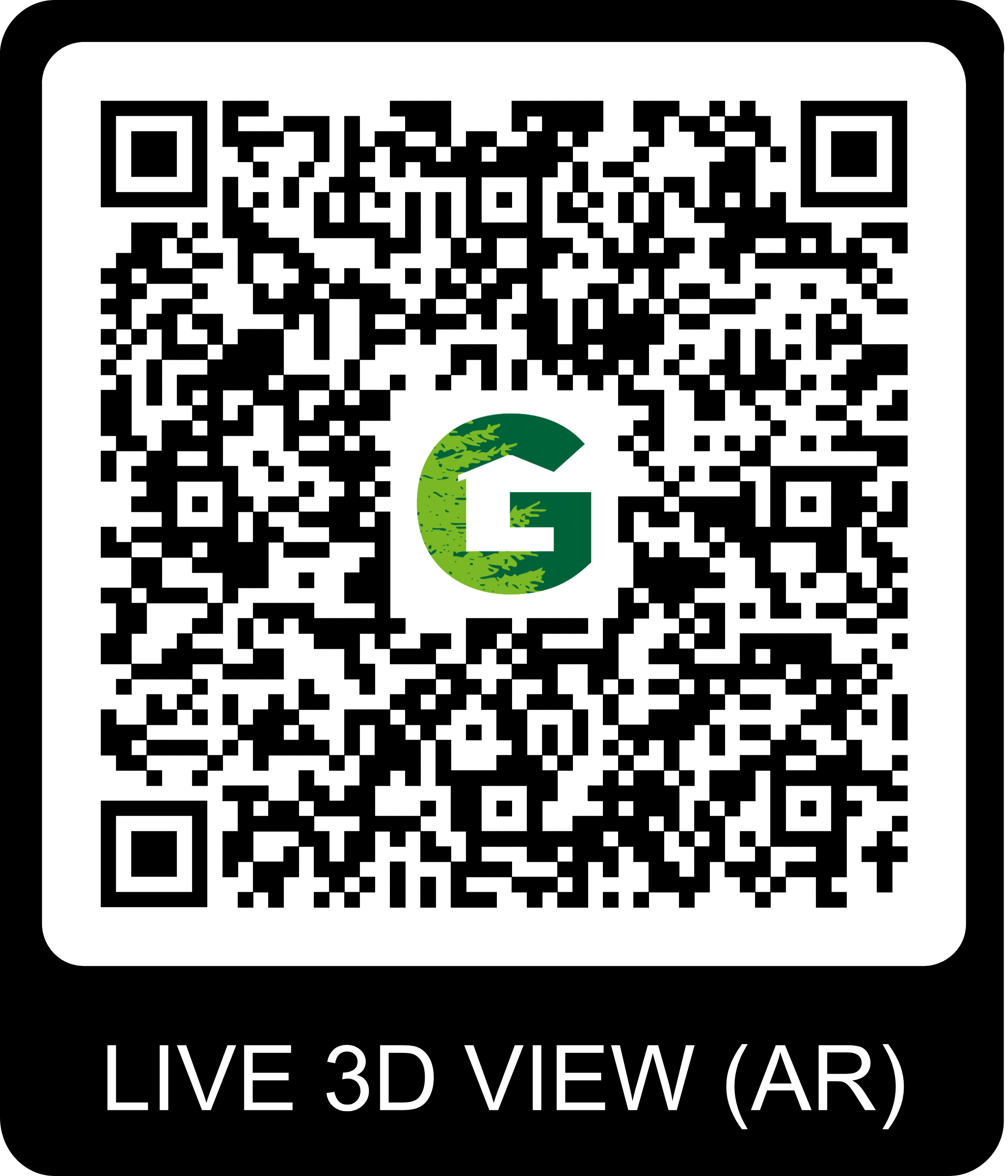 QR Code pour visite virtuelle du chalet Gardenas