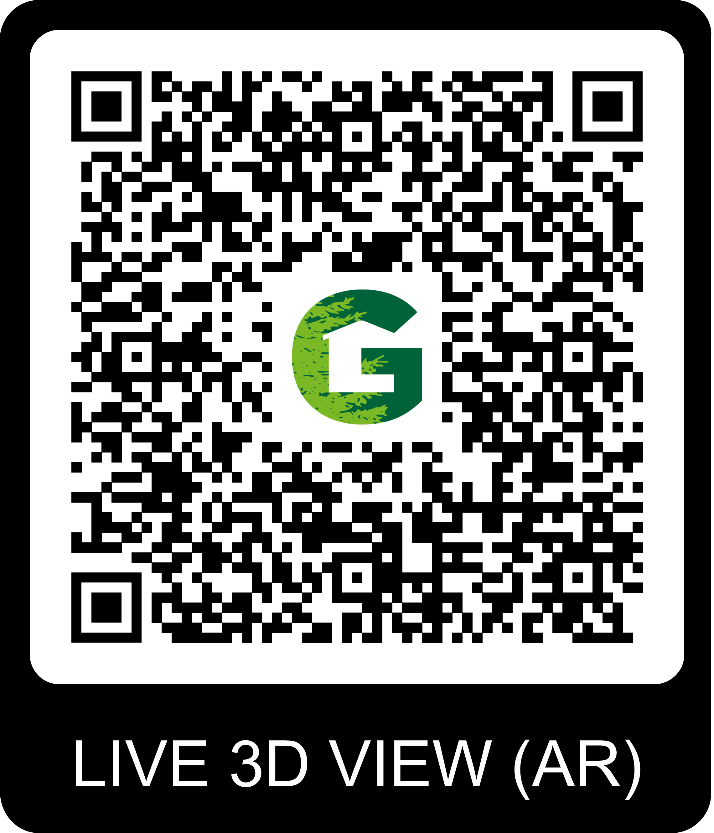 QR Code pour visite virtuelle du chalet Gardenas