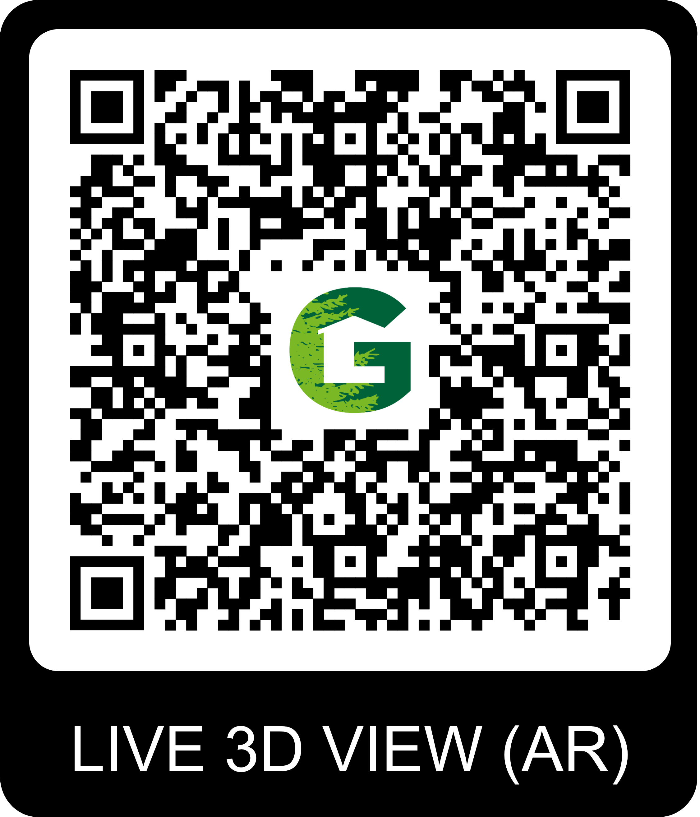 QR Code pour visite virtuelle du chalet Gardenas
