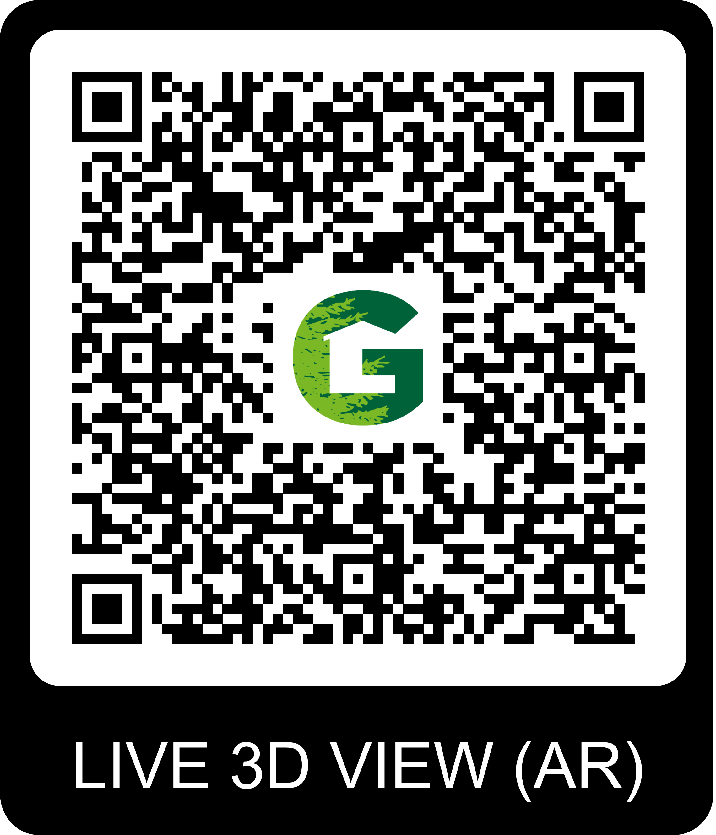 QR Code pour visite virtuelle du chalet Gardenas