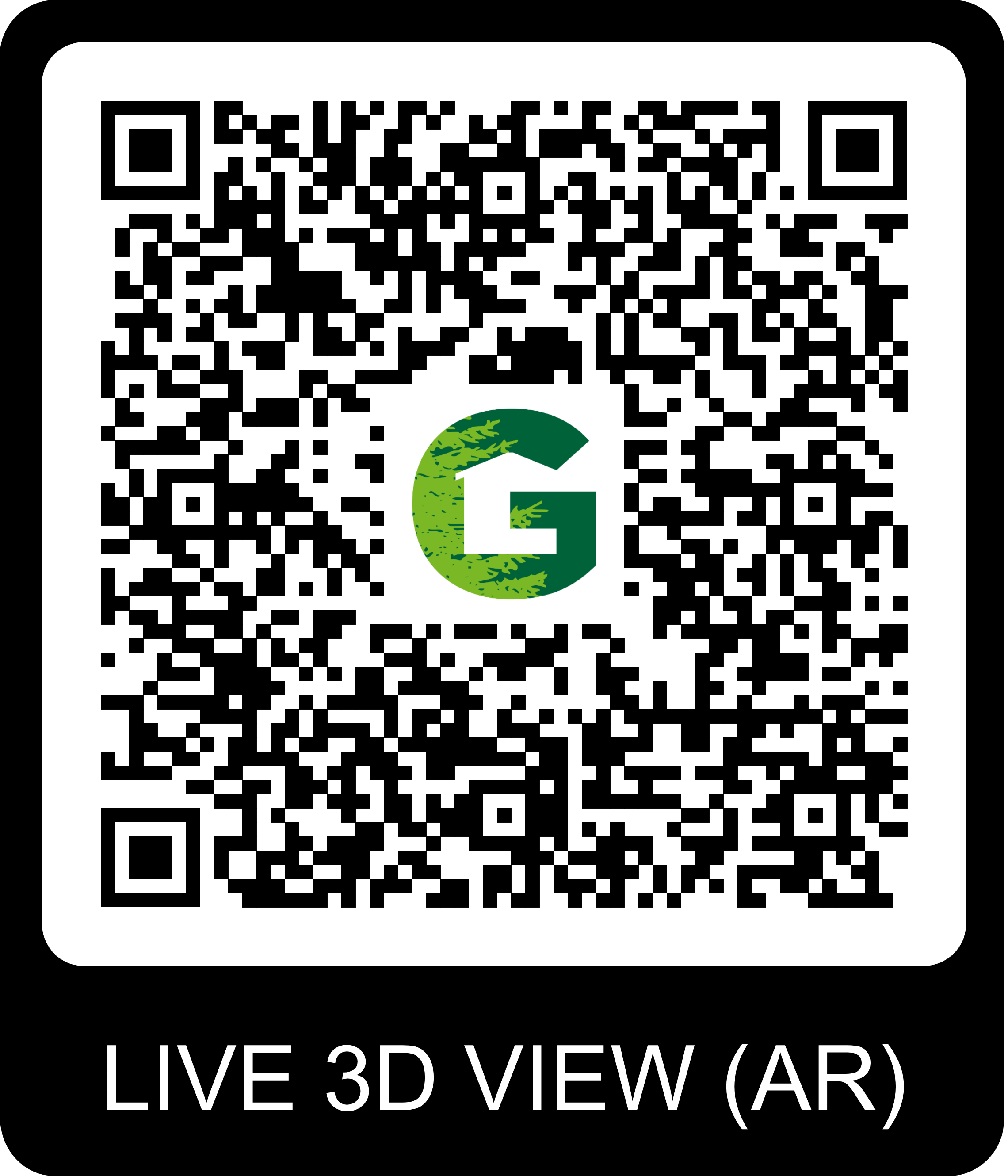 QR Code pour visite virtuelle du chalet Gardenas