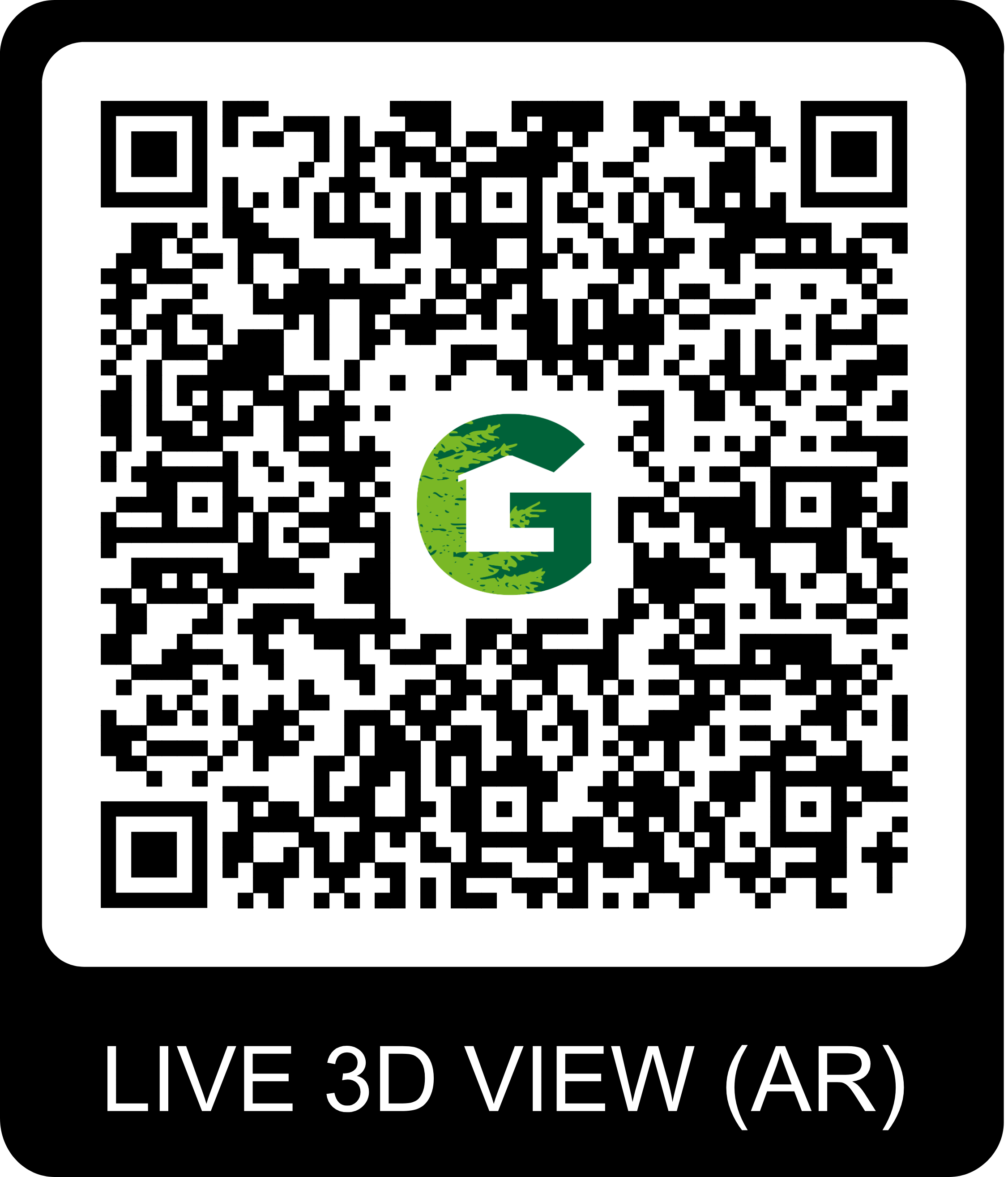 QR Code pour visite virtuelle du chalet Gardenas