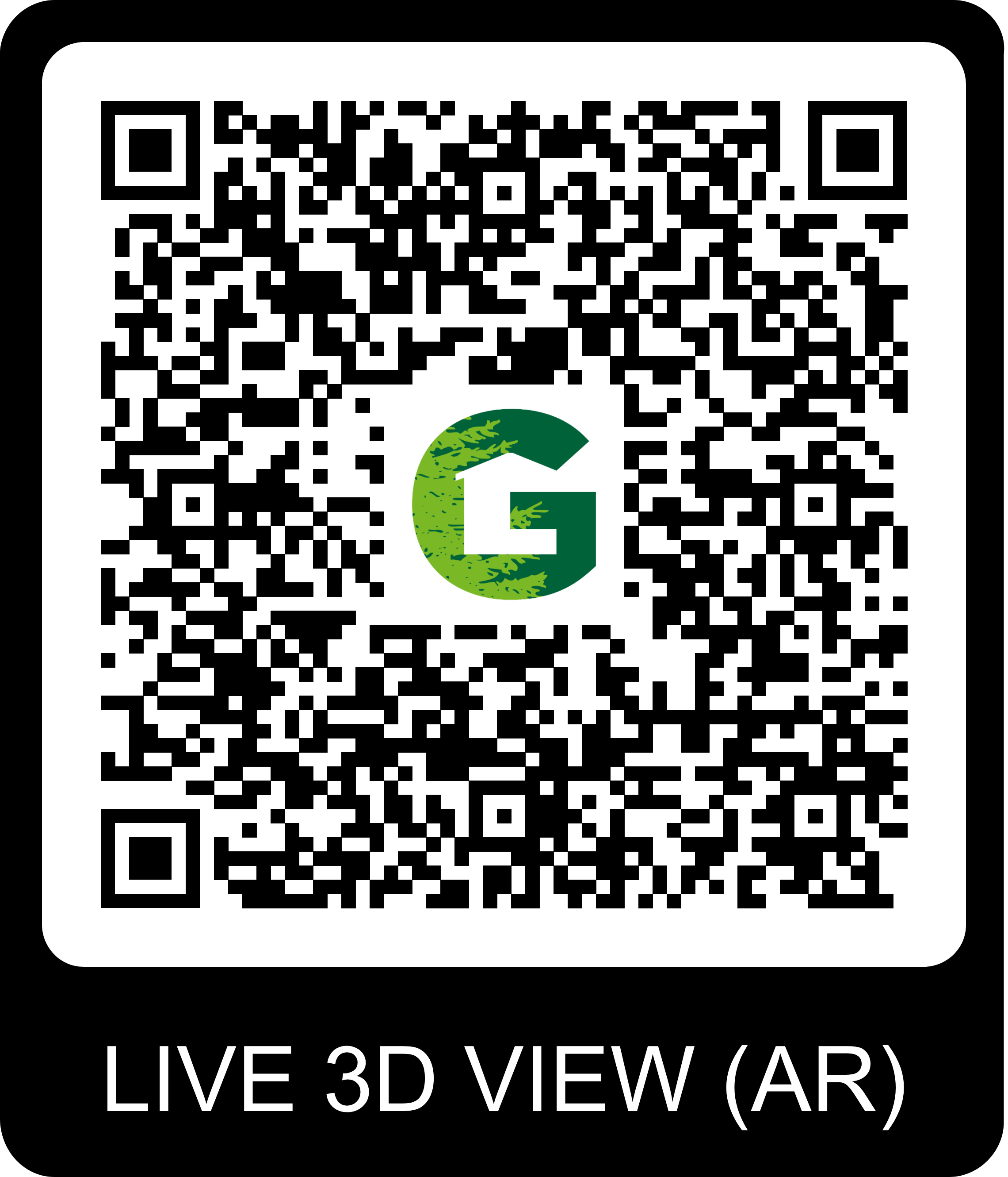 QR Code pour visite virtuelle du chalet Gardenas